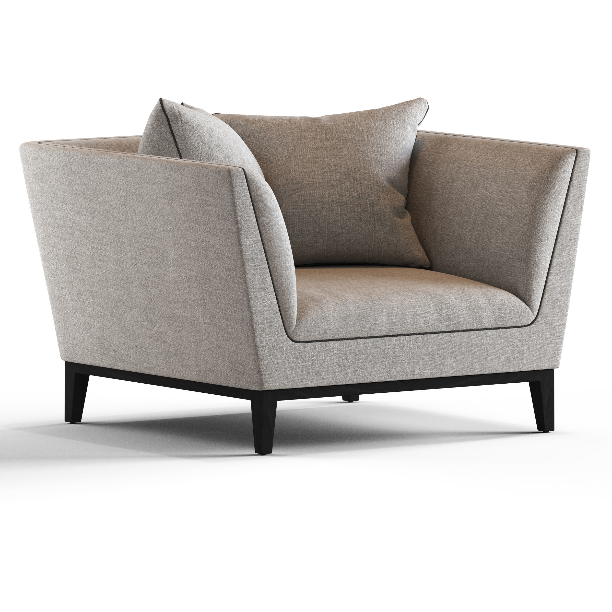Globewest Vittoria Hampton 1 Seater Sofa 3D model_5