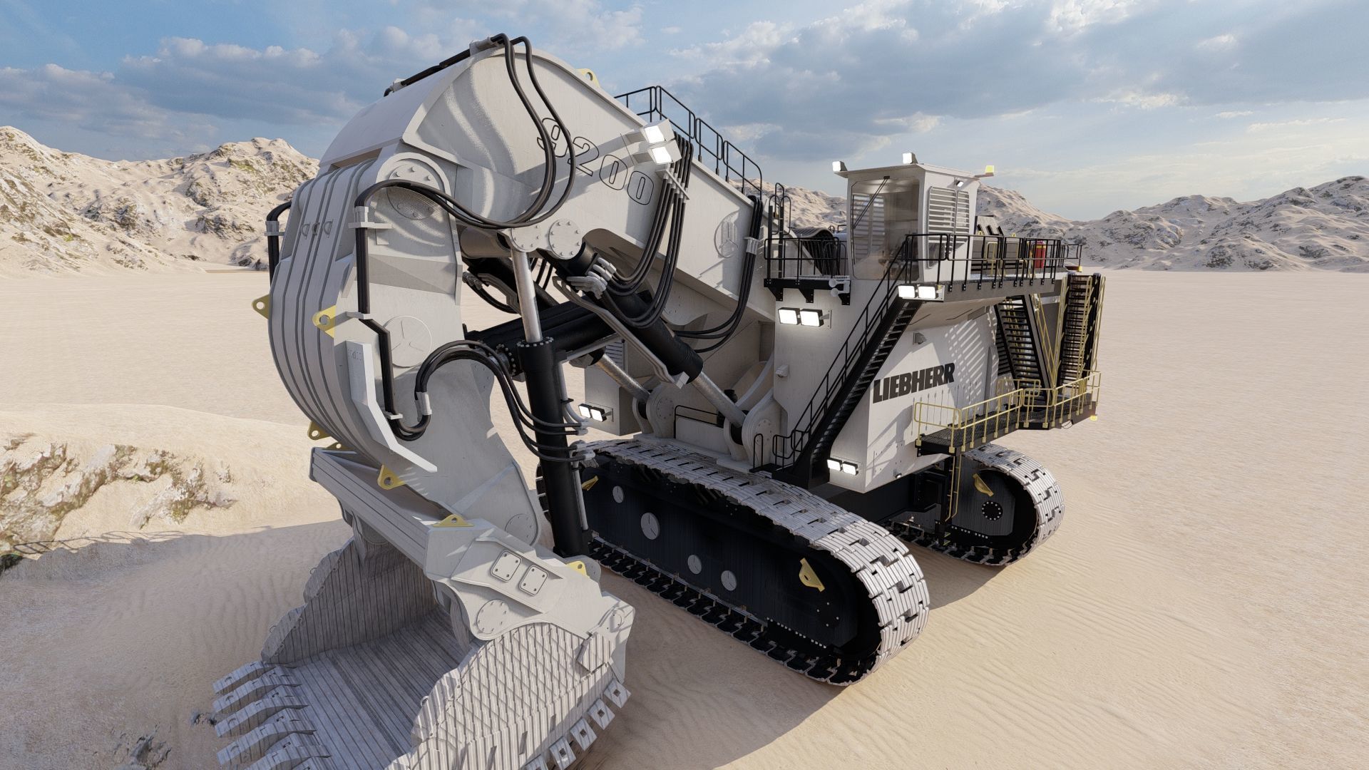 Liebherr R9200 3D model_24