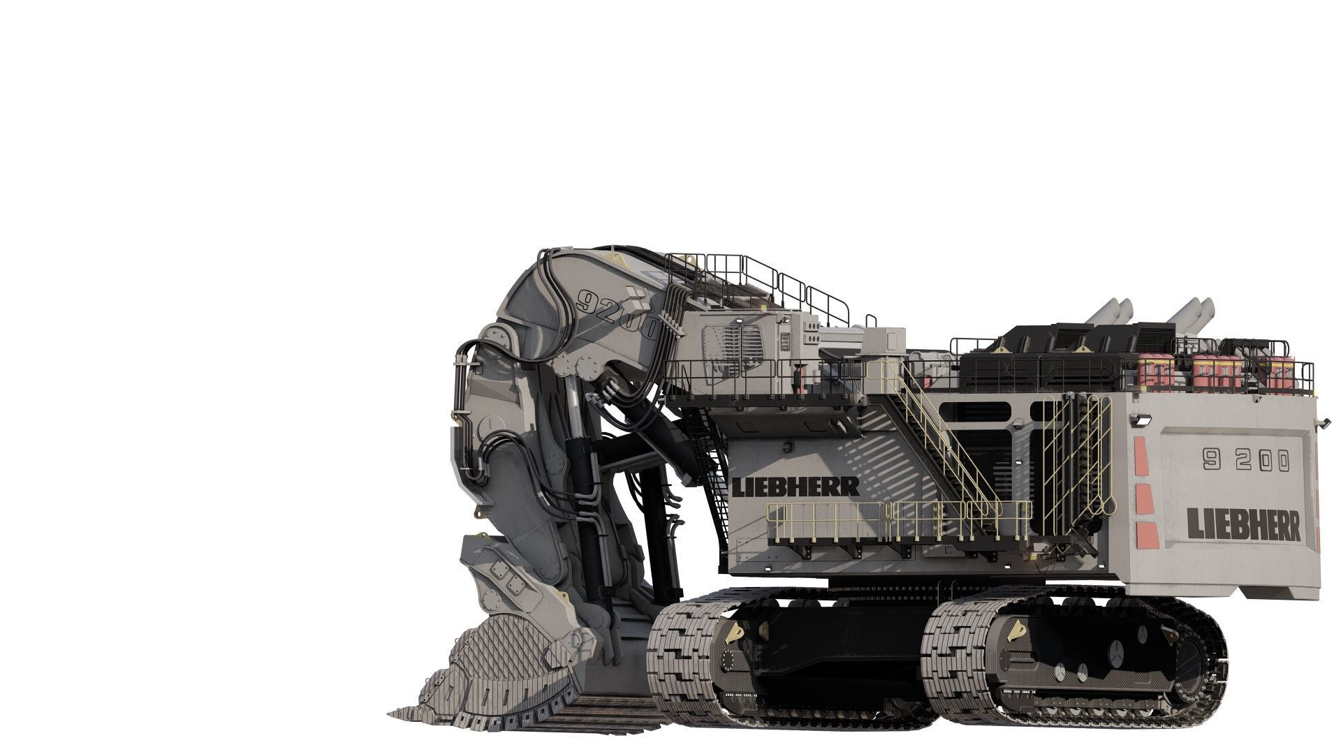 Liebherr R9200 3D model_8