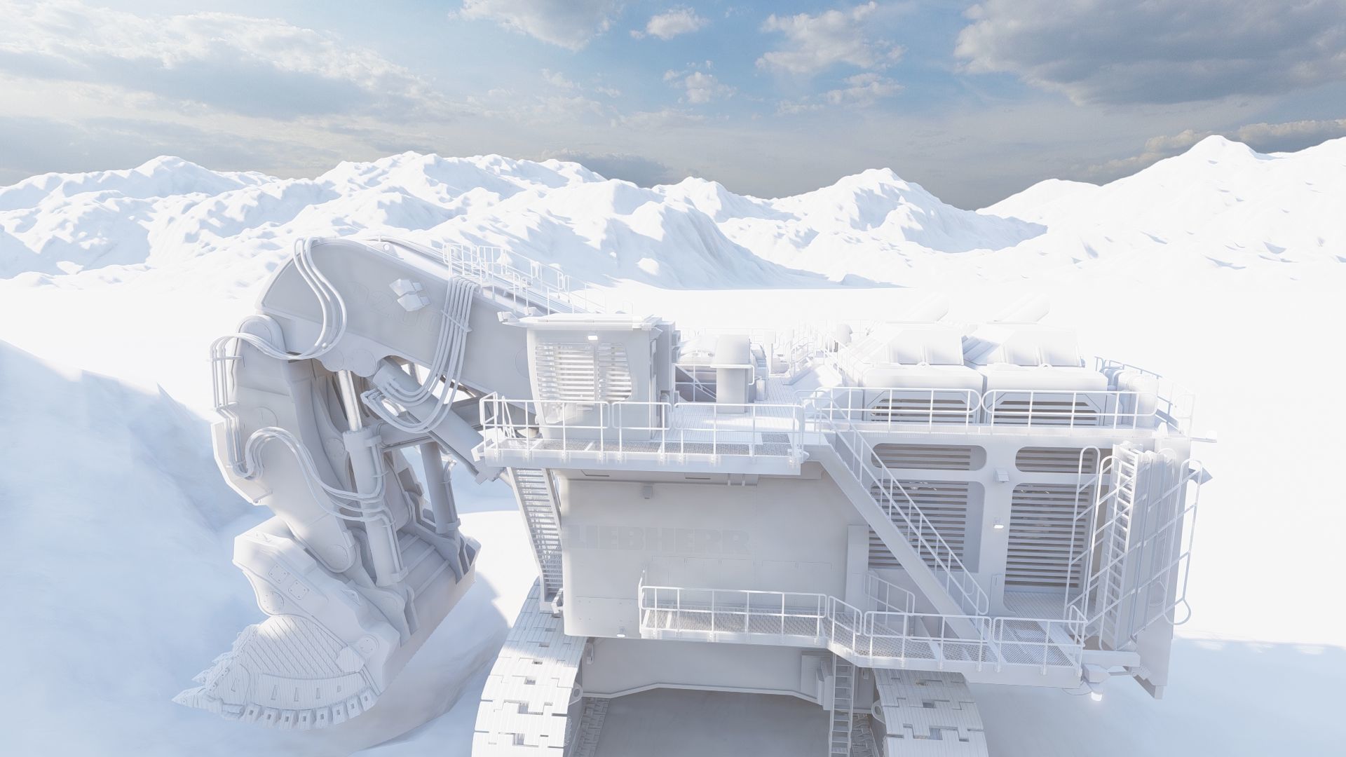 Liebherr R9200 3D model_43