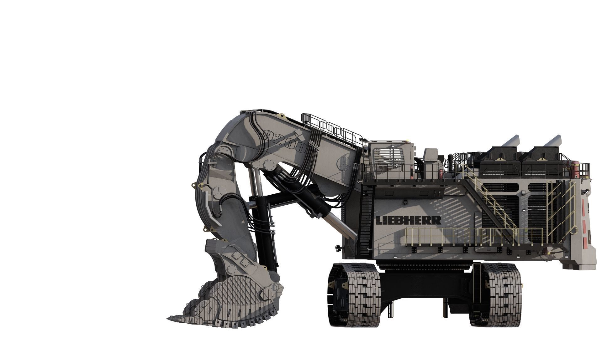 Liebherr R9200 3D model_5