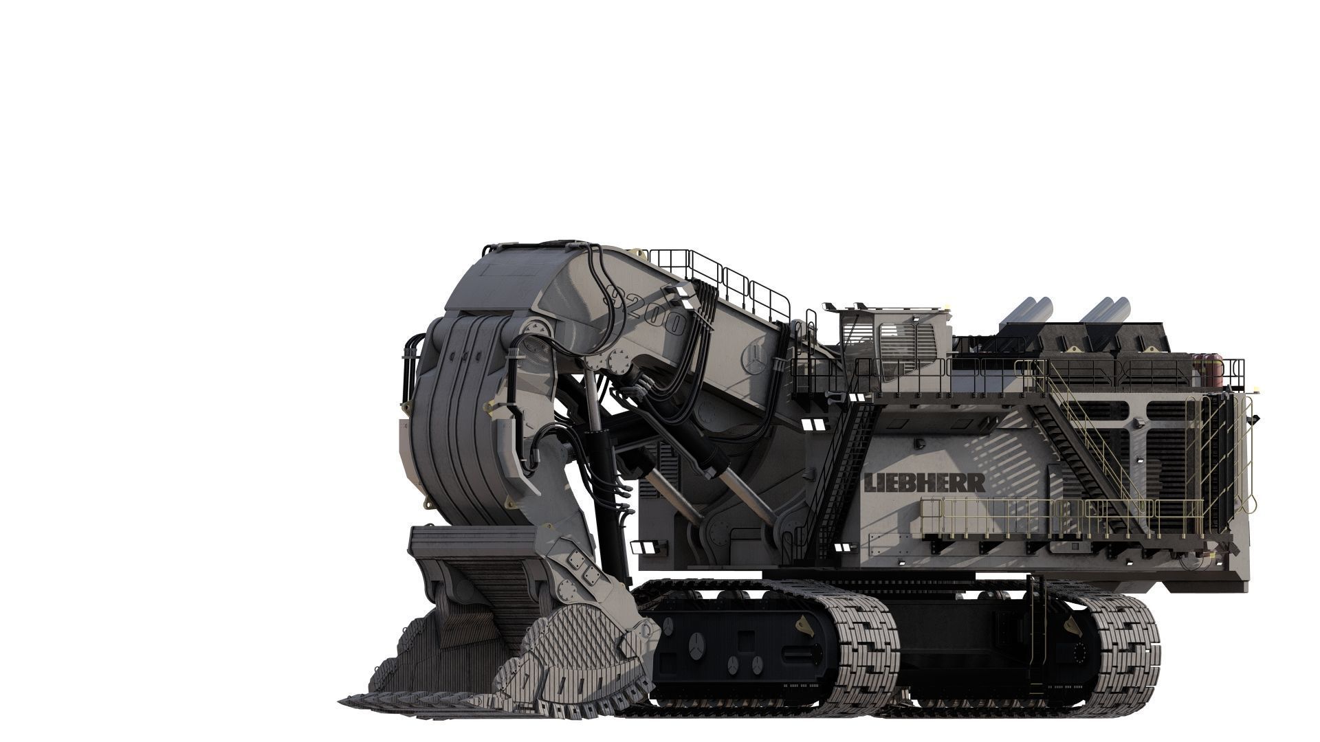 Liebherr R9200 3D model_2