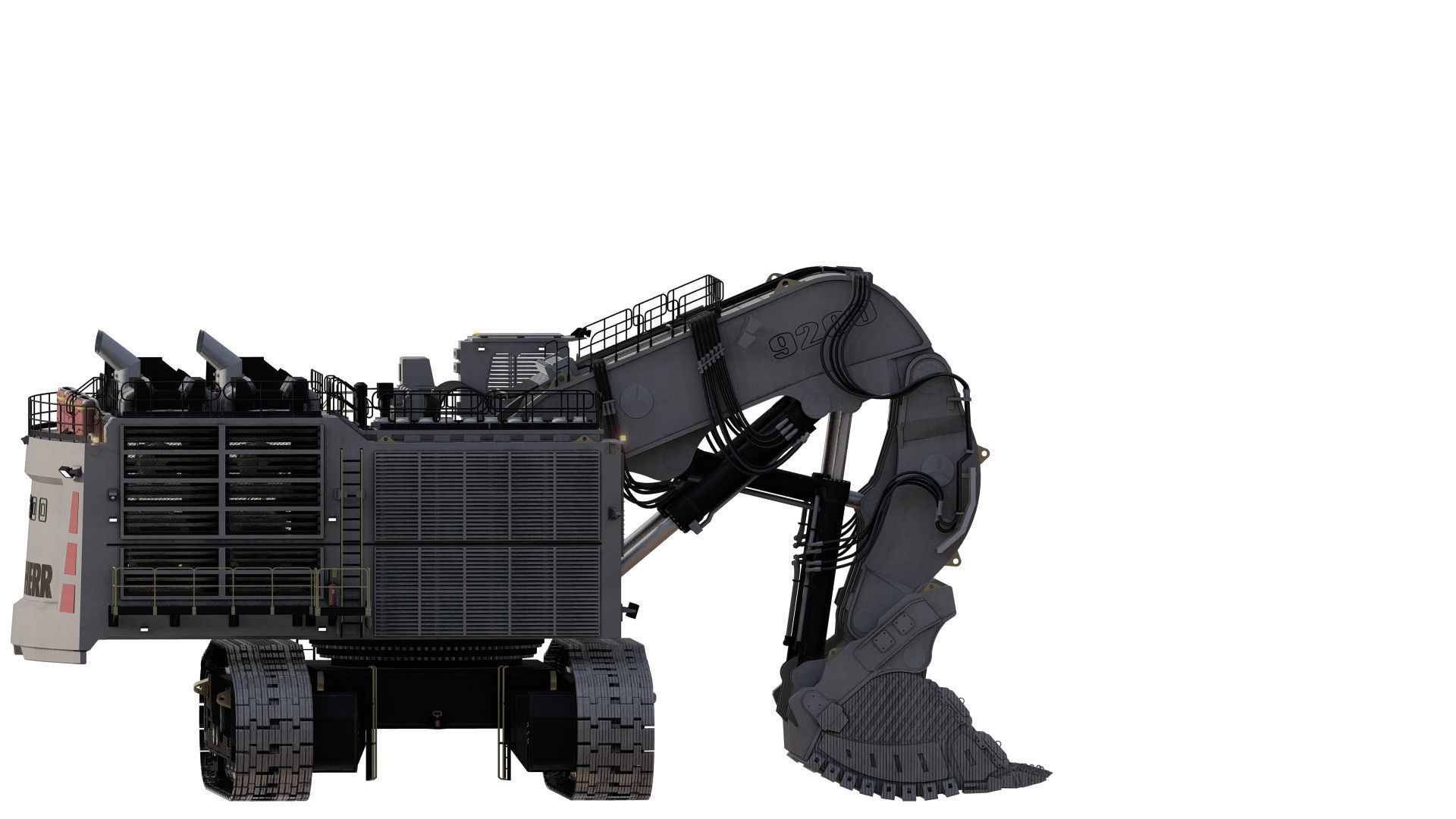 Liebherr R9200 3D model_16