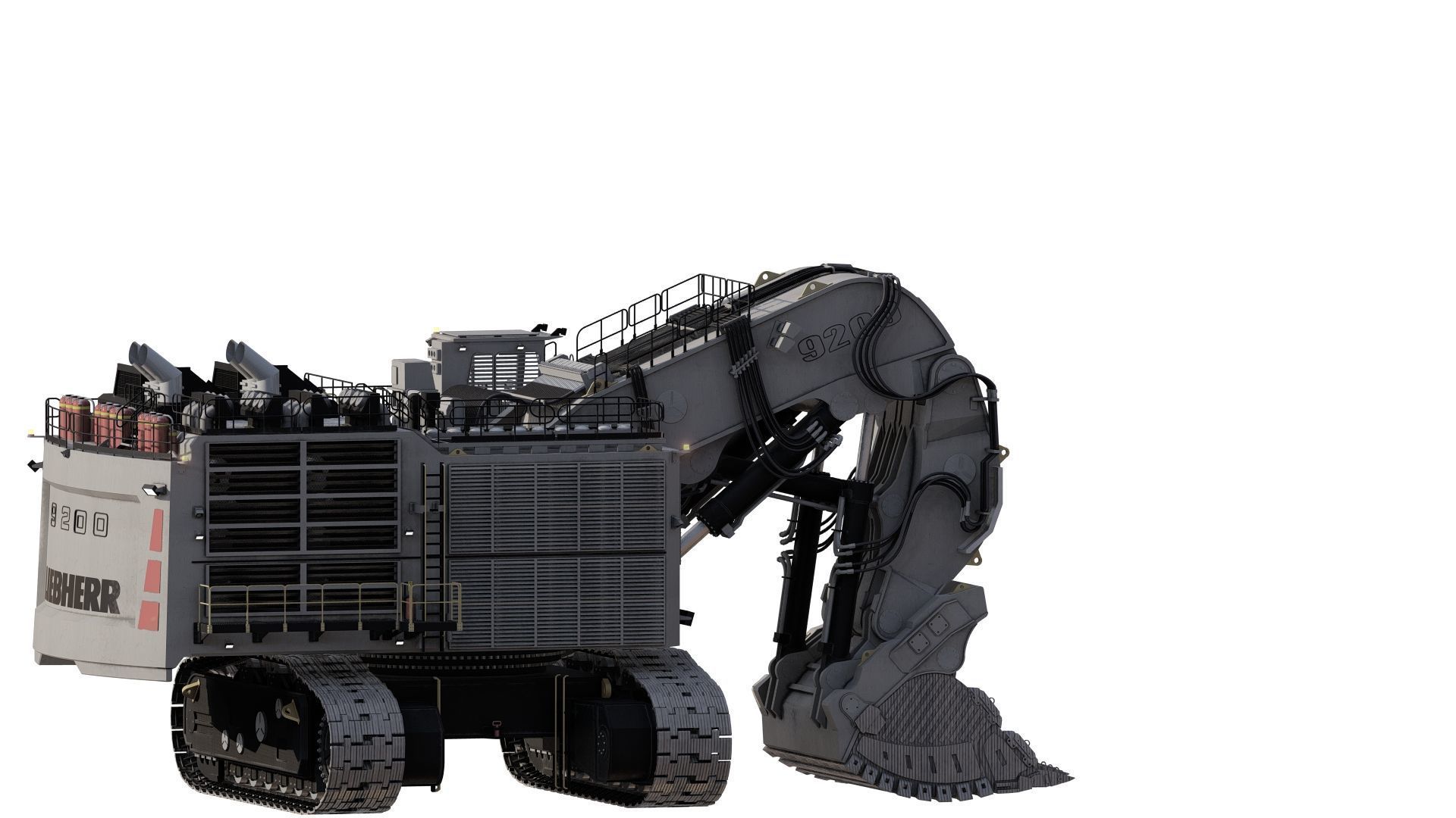 Liebherr R9200 3D model_15