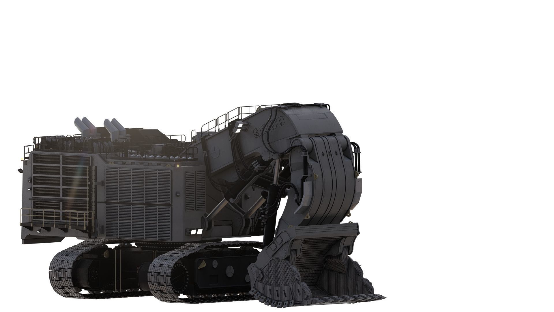 Liebherr R9200 3D model_19