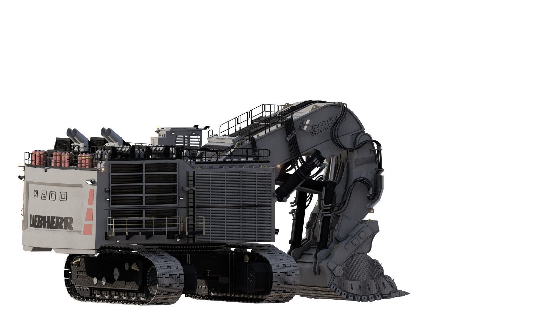 Liebherr R9200 3D model_14