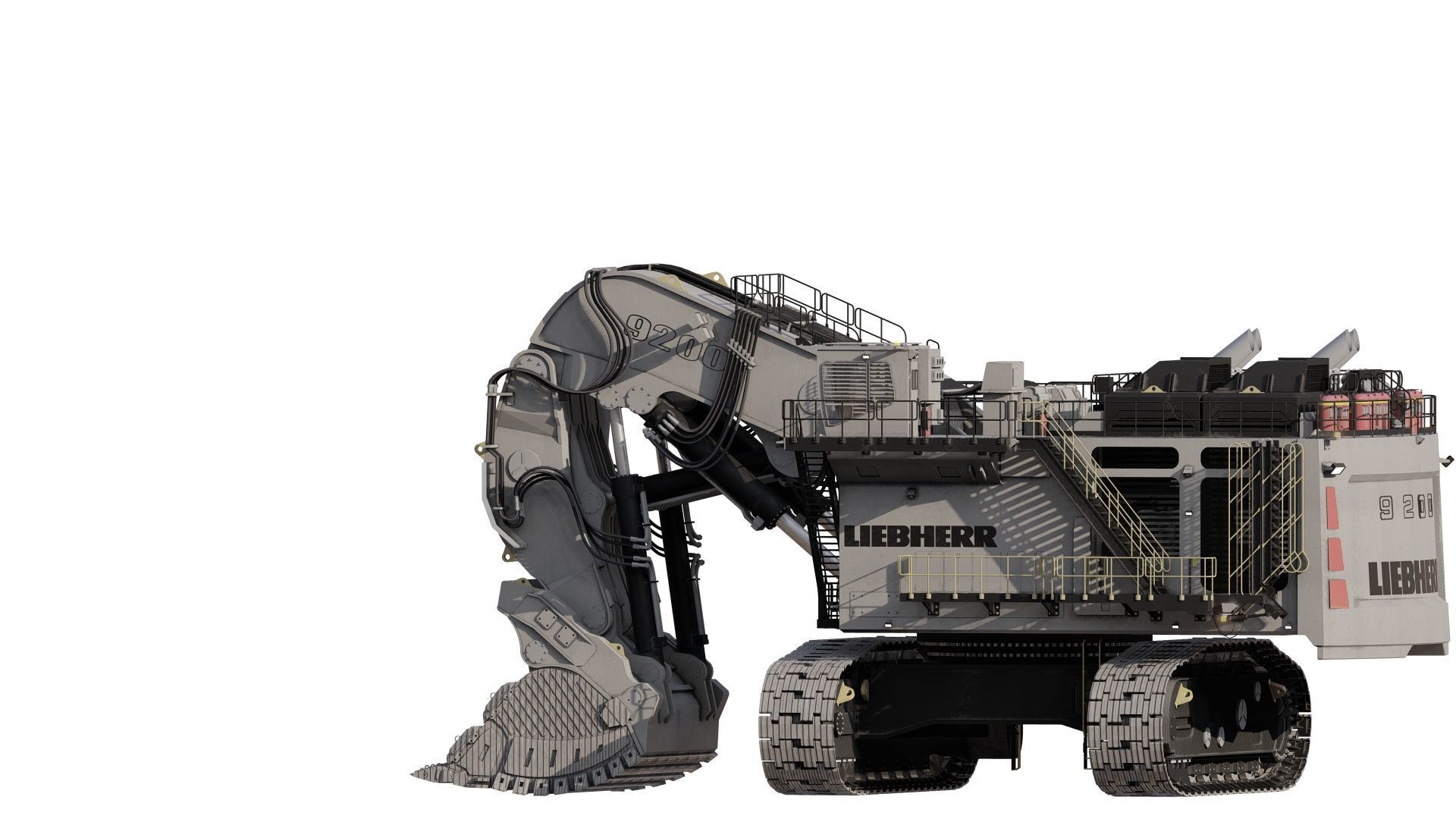 Liebherr R9200 3D model_7