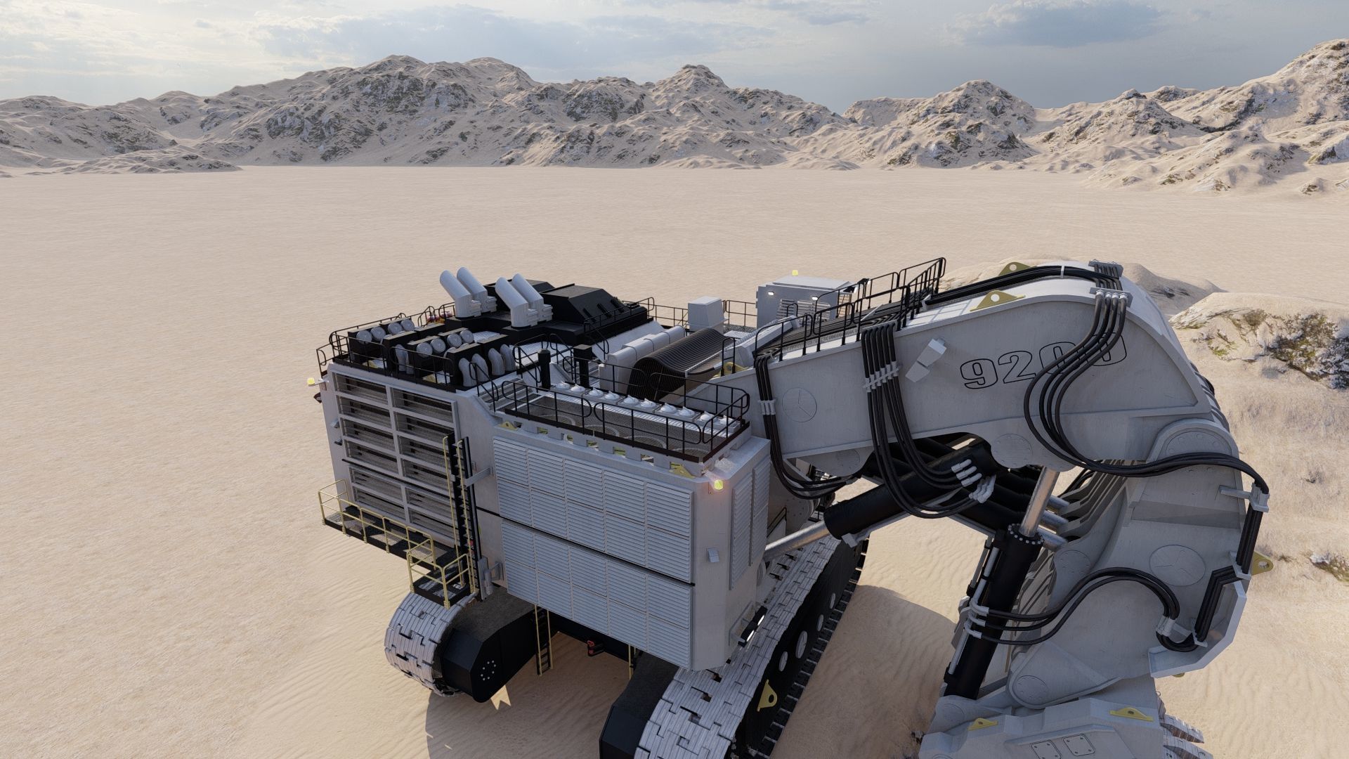 Liebherr R9200 3D model_27