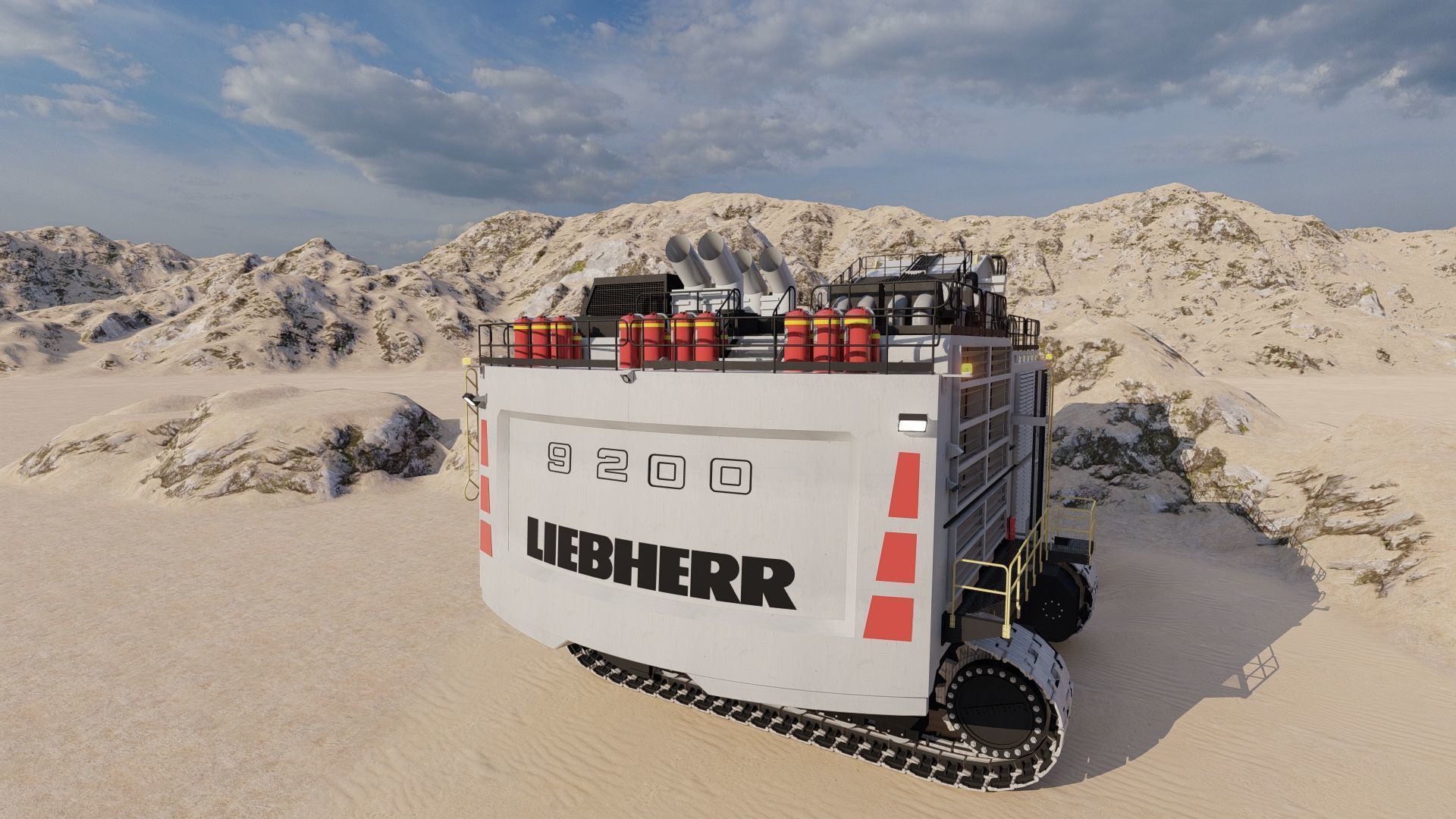 Liebherr R9200 3D model_26