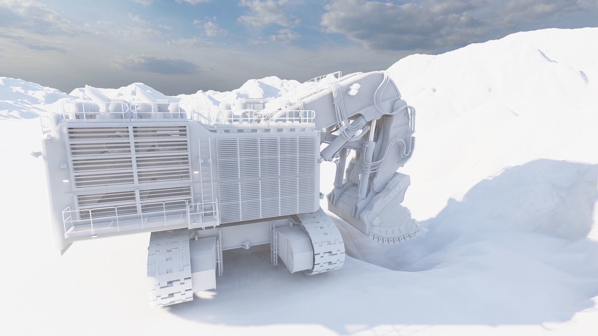 Liebherr R9200 3D model_40