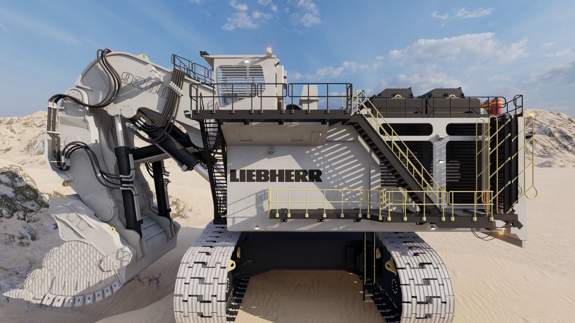 Liebherr R9200 3D model_47
