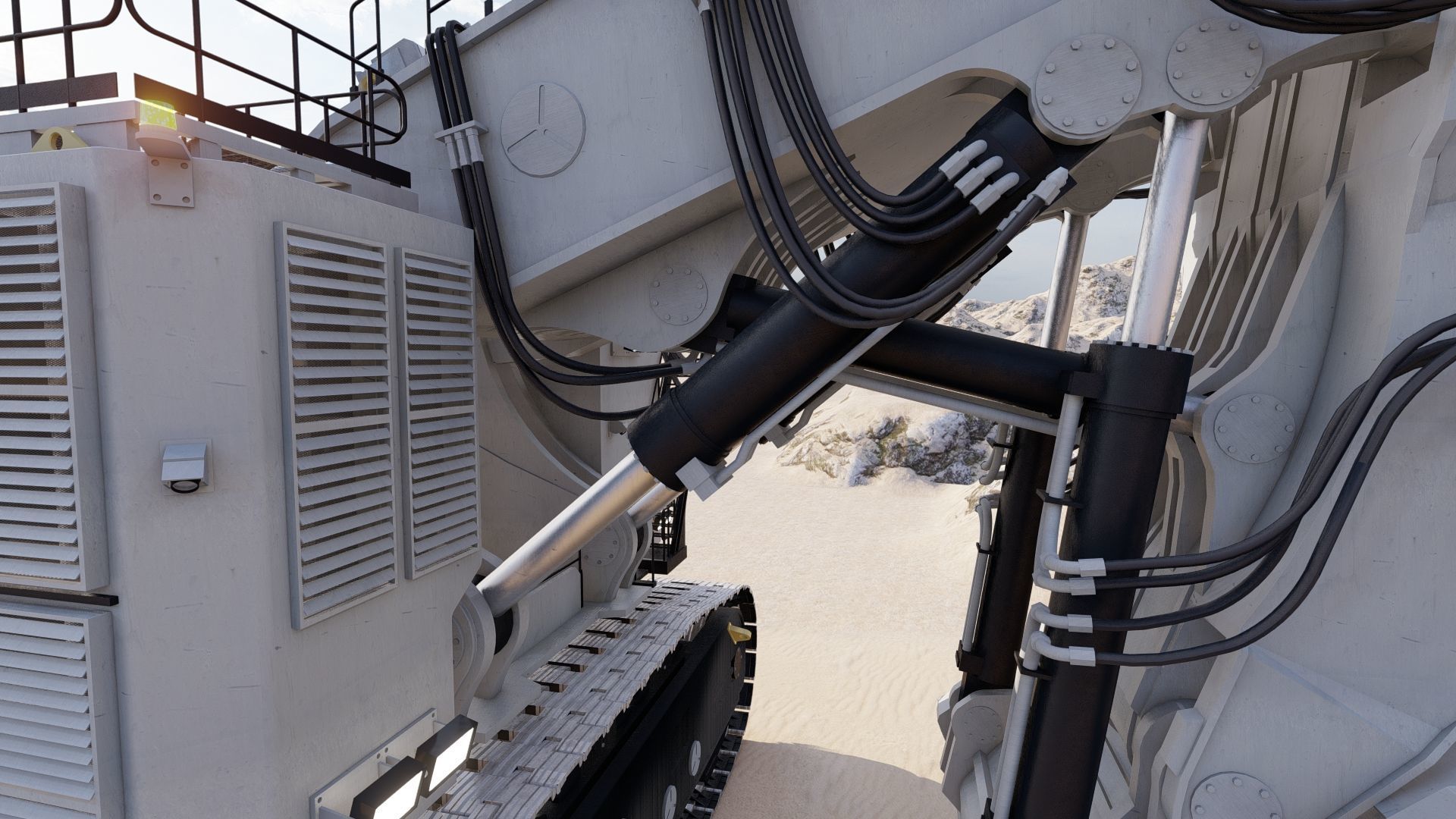 Liebherr R9200 3D model_31