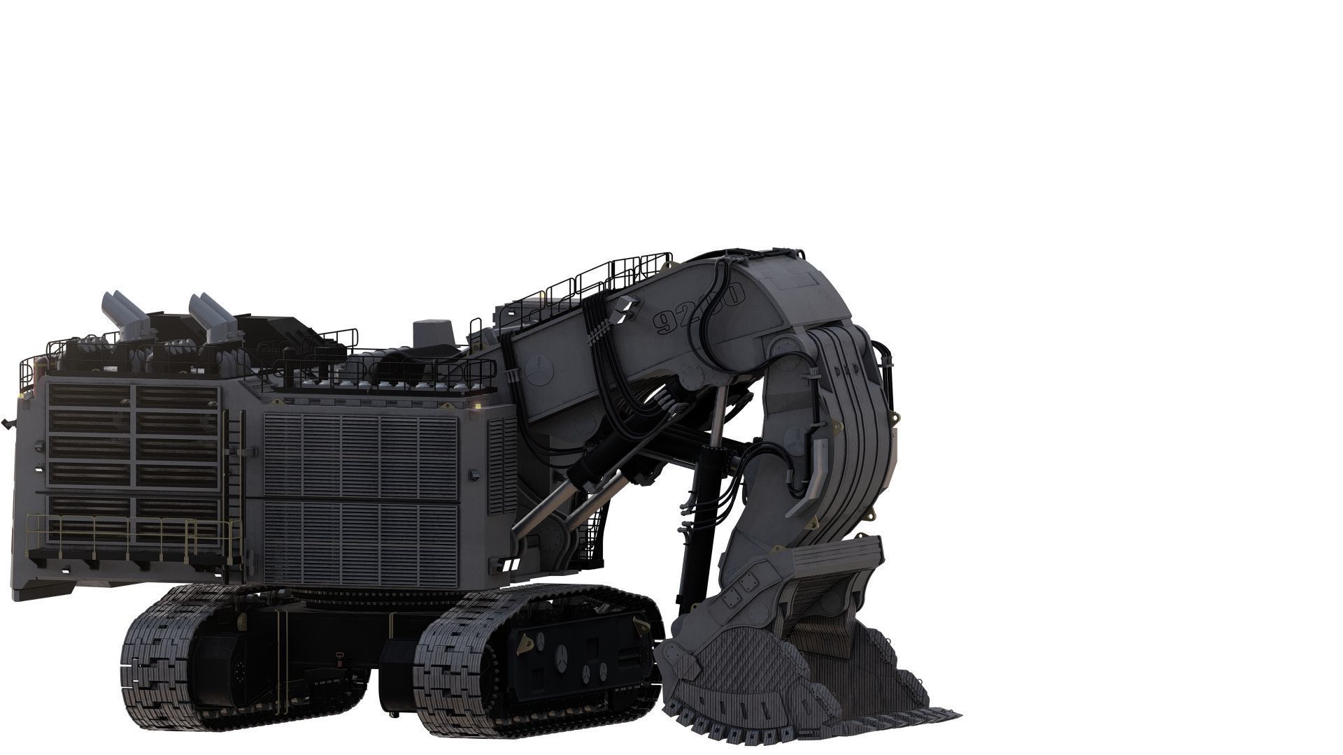 Liebherr R9200 3D model_18