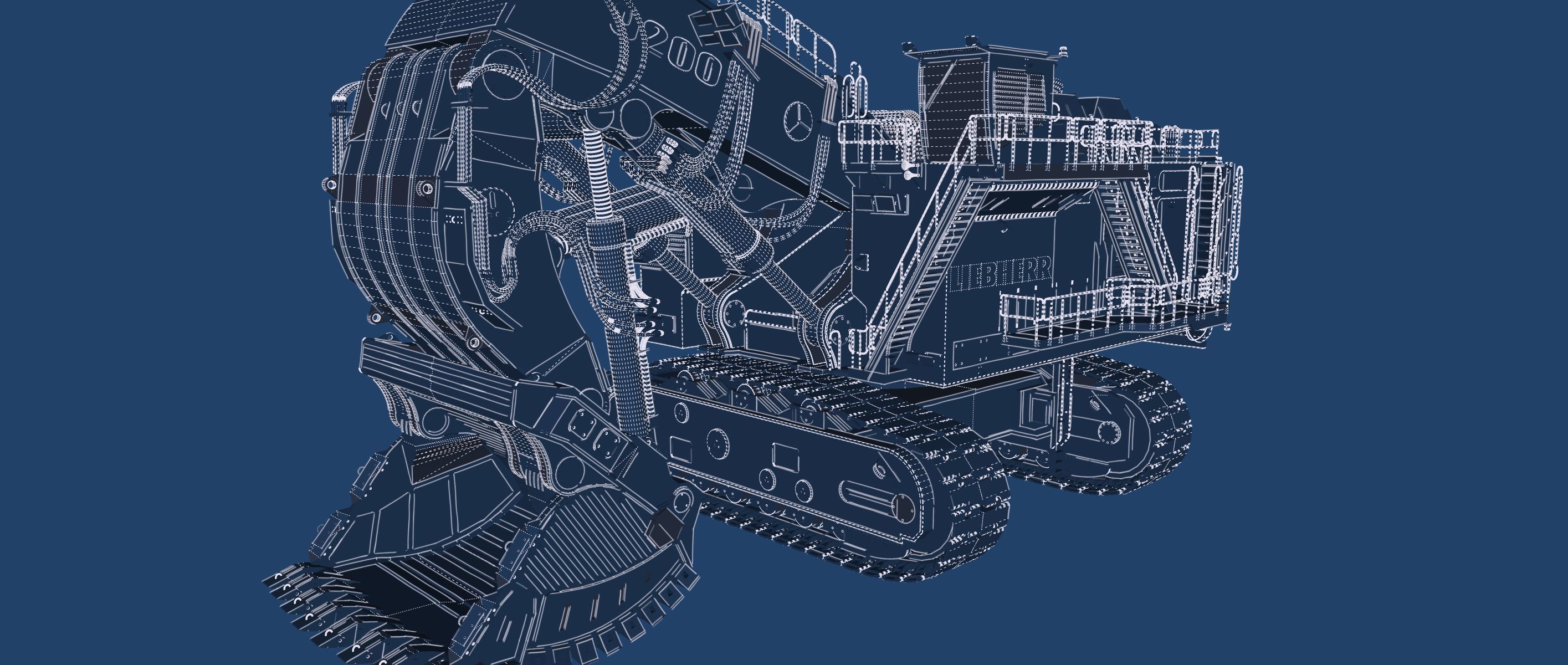 Liebherr R9200 3D model_50