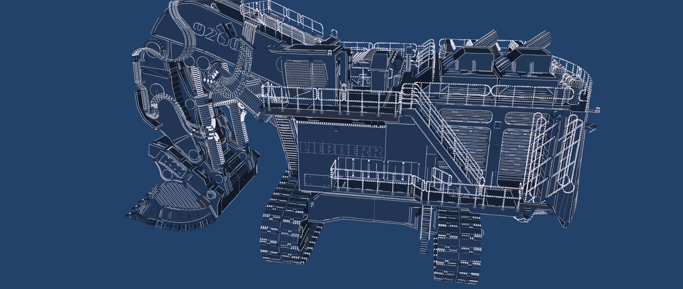 Liebherr R9200 3D model_48
