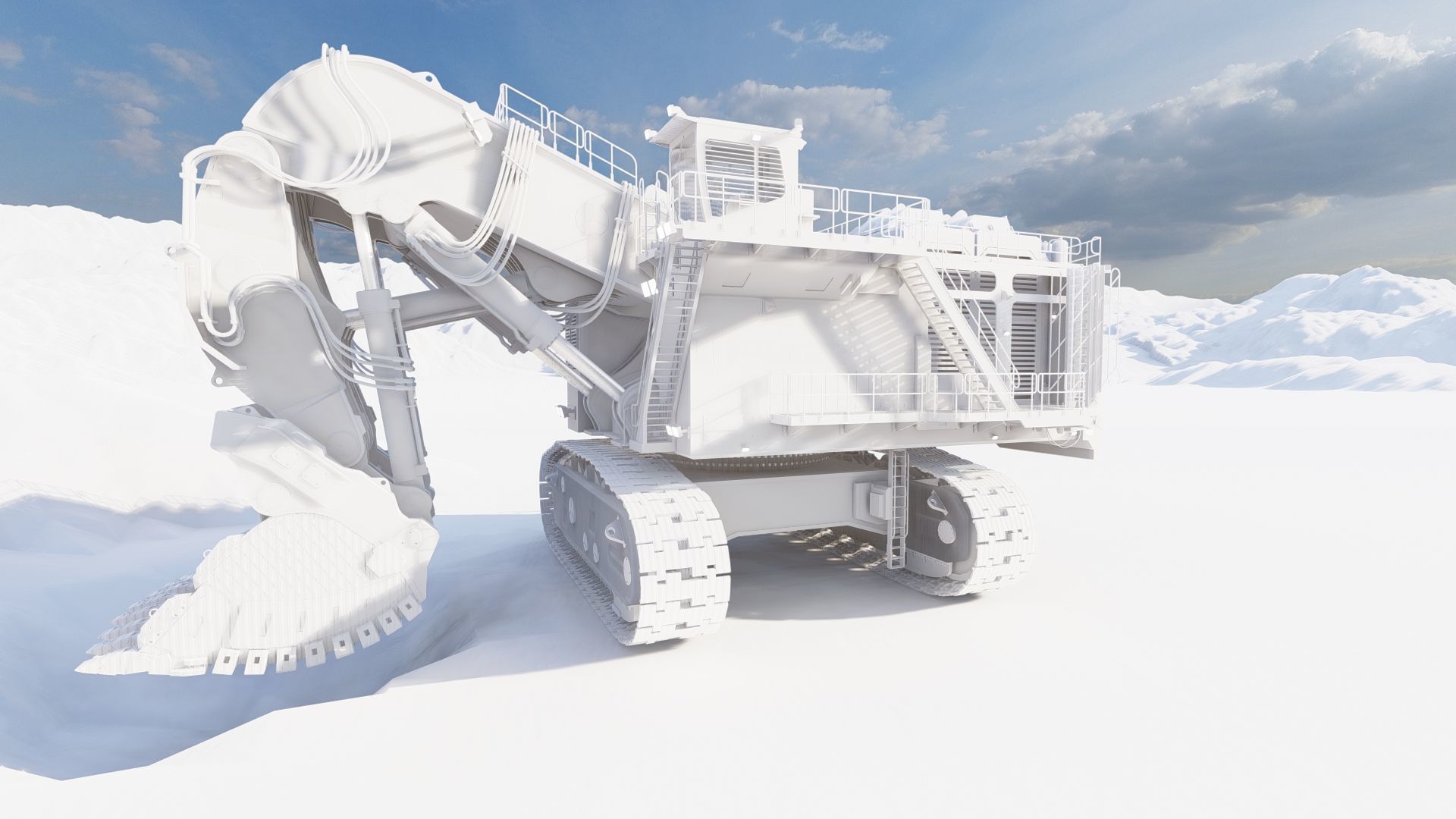 Liebherr R9200 3D model_42