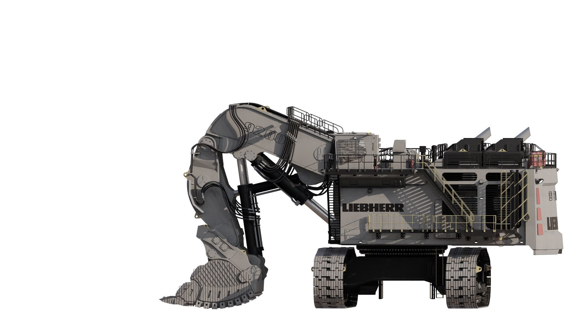 Liebherr R9200 3D model_6