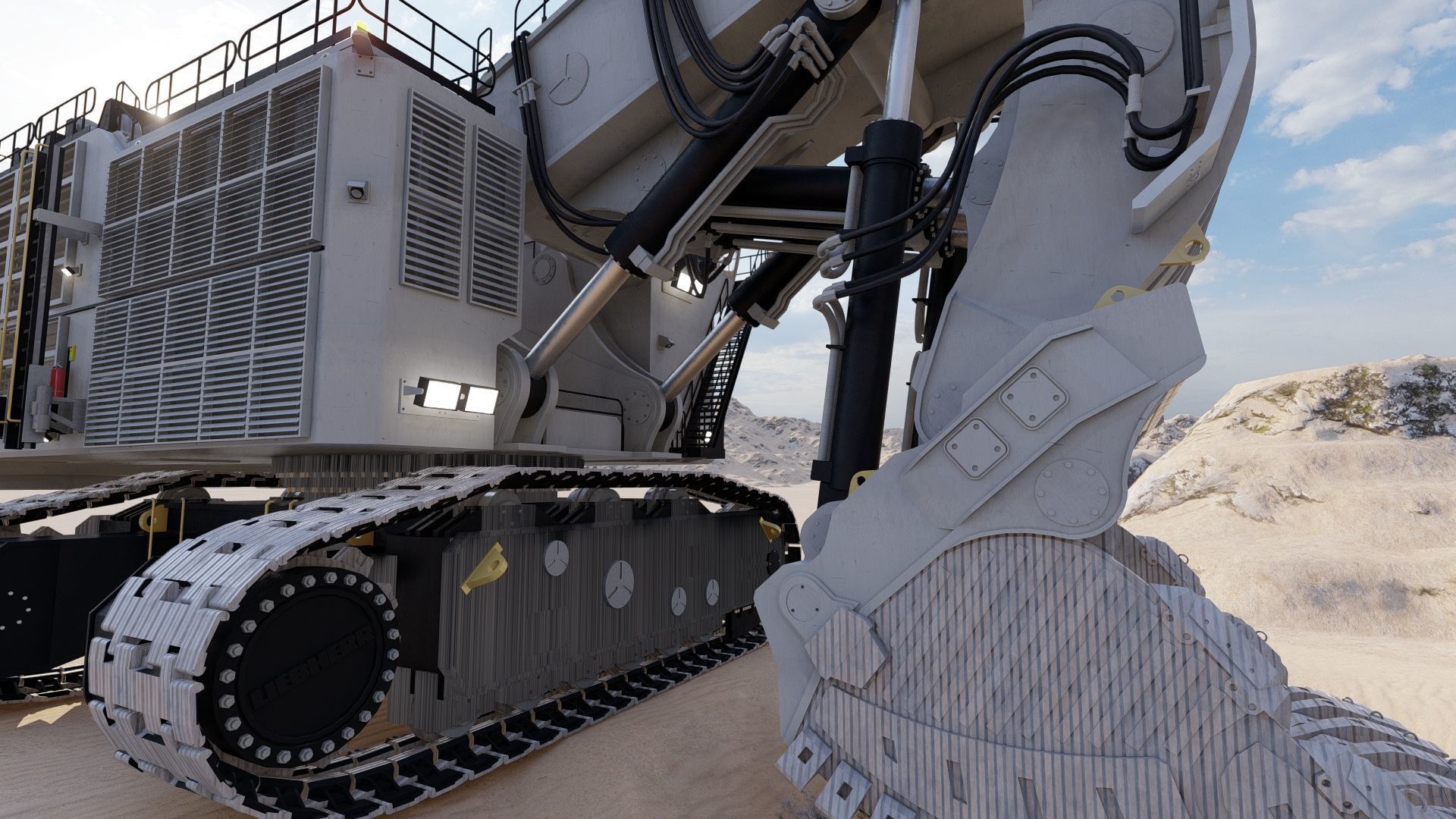 Liebherr R9200 3D model_28