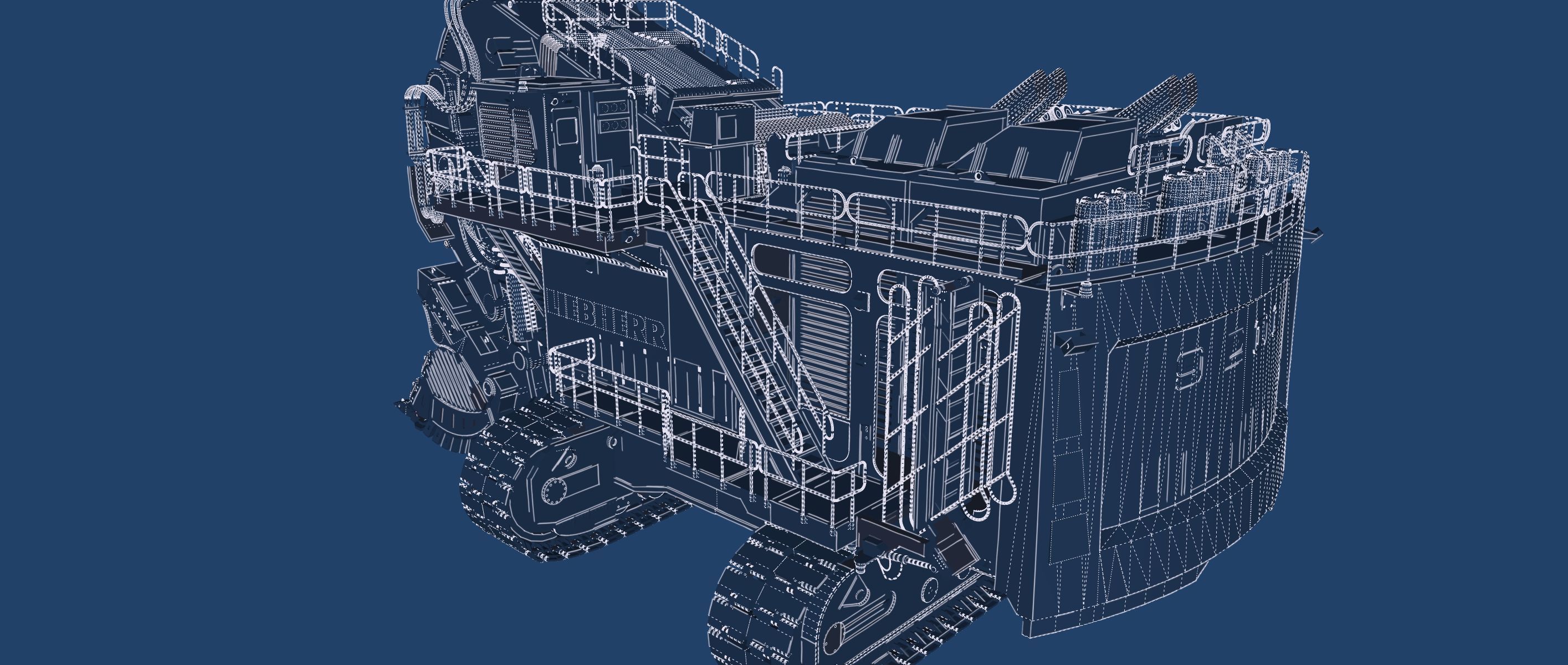 Liebherr R9200 3D model_51