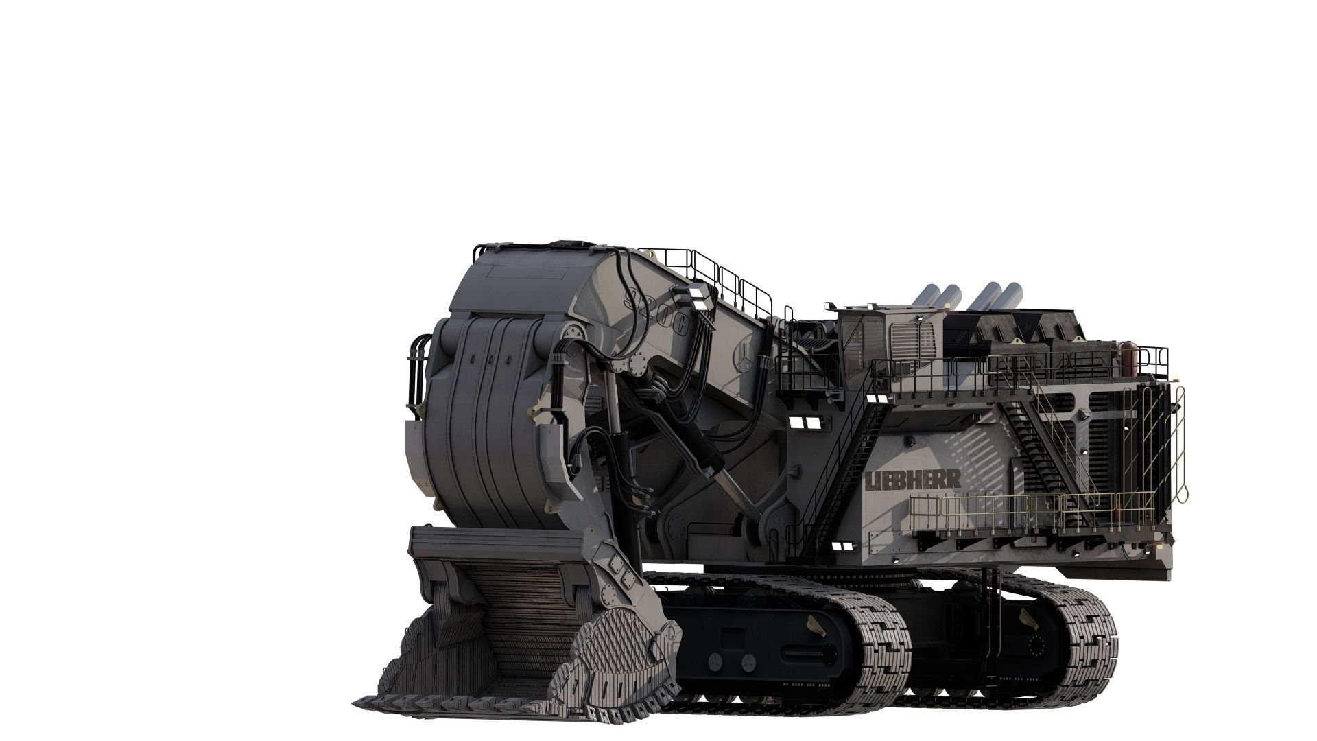 Liebherr R9200 3D model_1