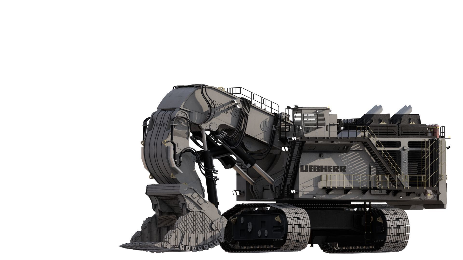 Liebherr R9200 3D model_3
