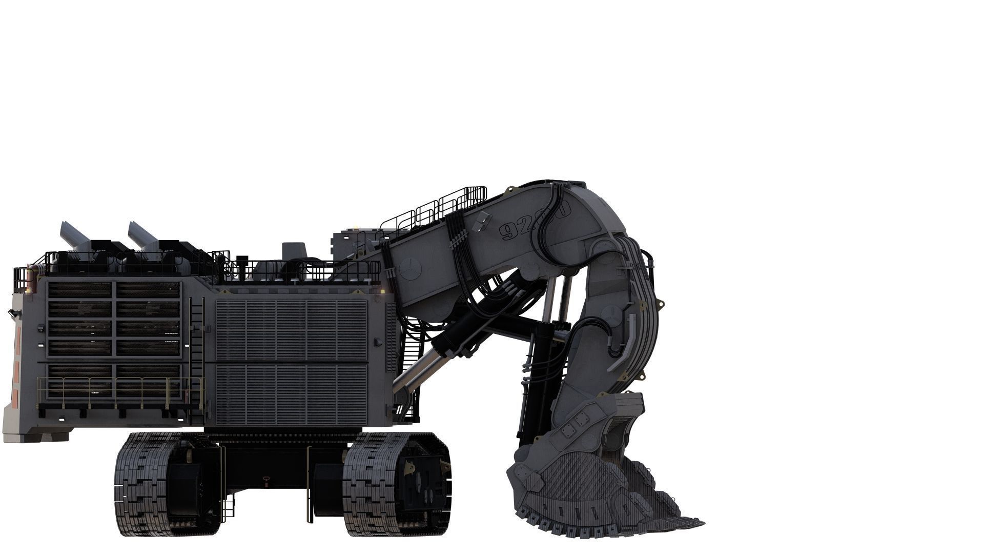 Liebherr R9200 3D model_17