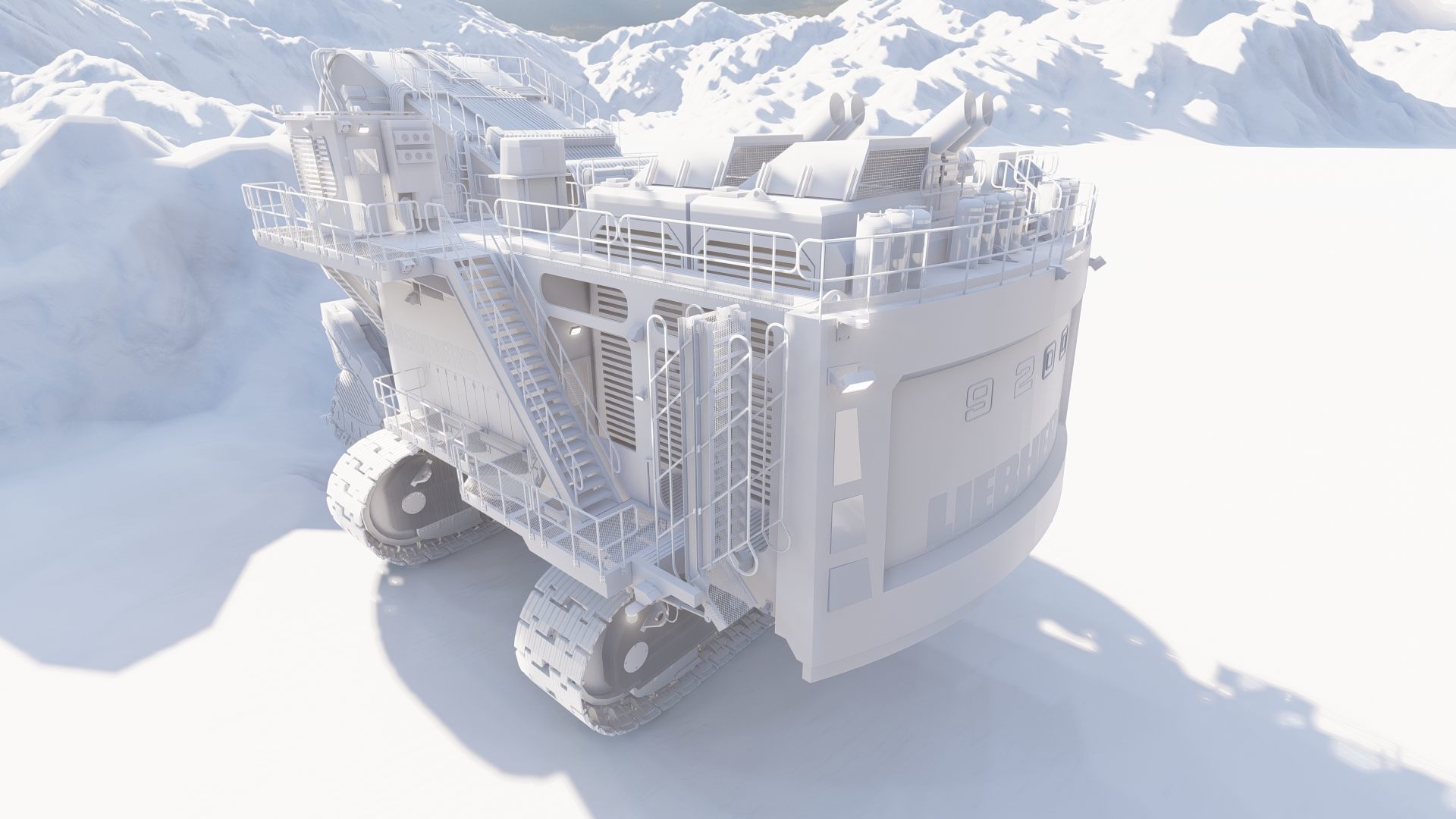 Liebherr R9200 3D model_45