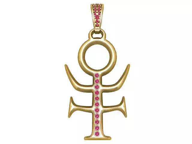 TRANSPLUTONIA SIGN PENDANT 3D PRINTABLE MODEL 