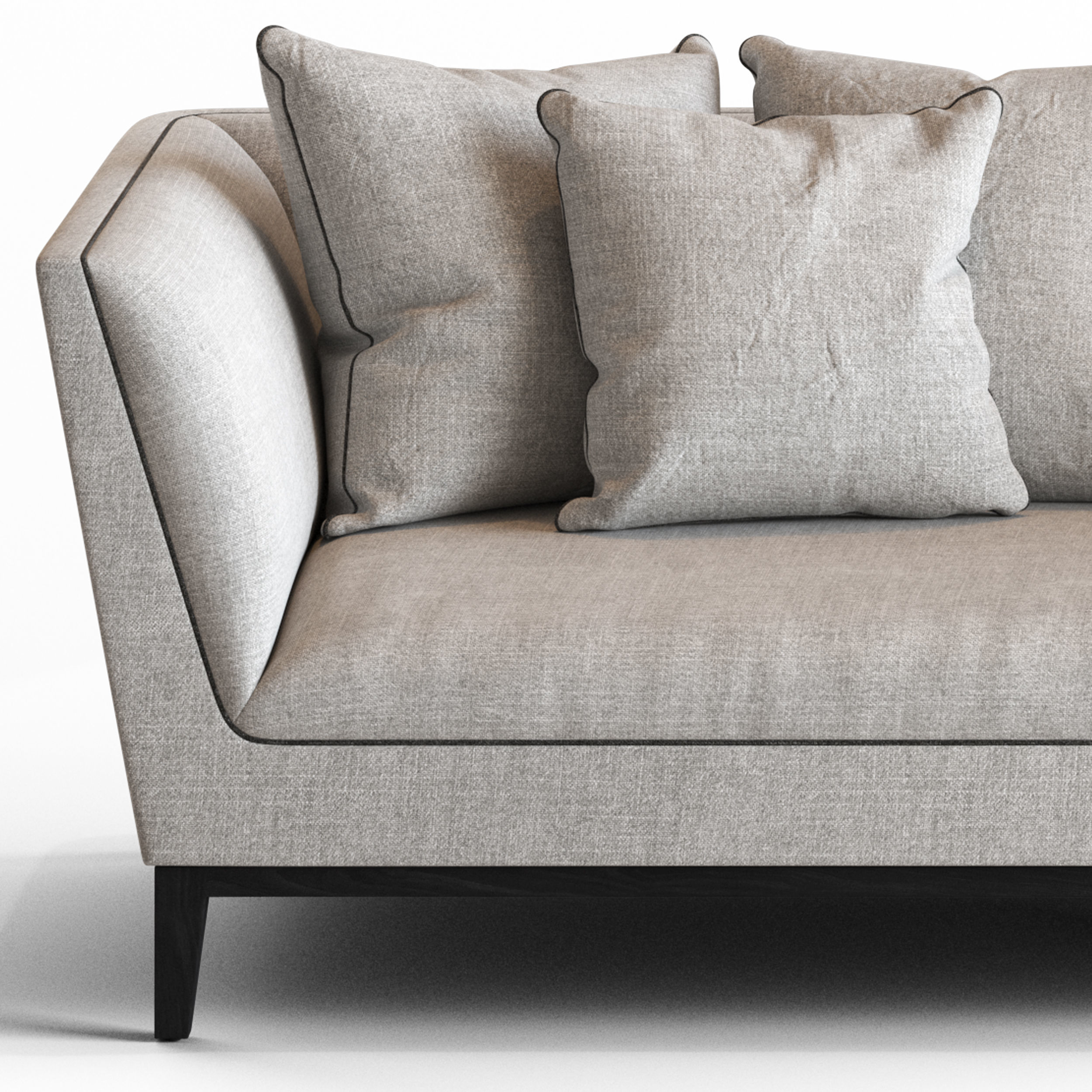 Globewest Vittoria Hampton 3 Seater Sofa 3D model_4