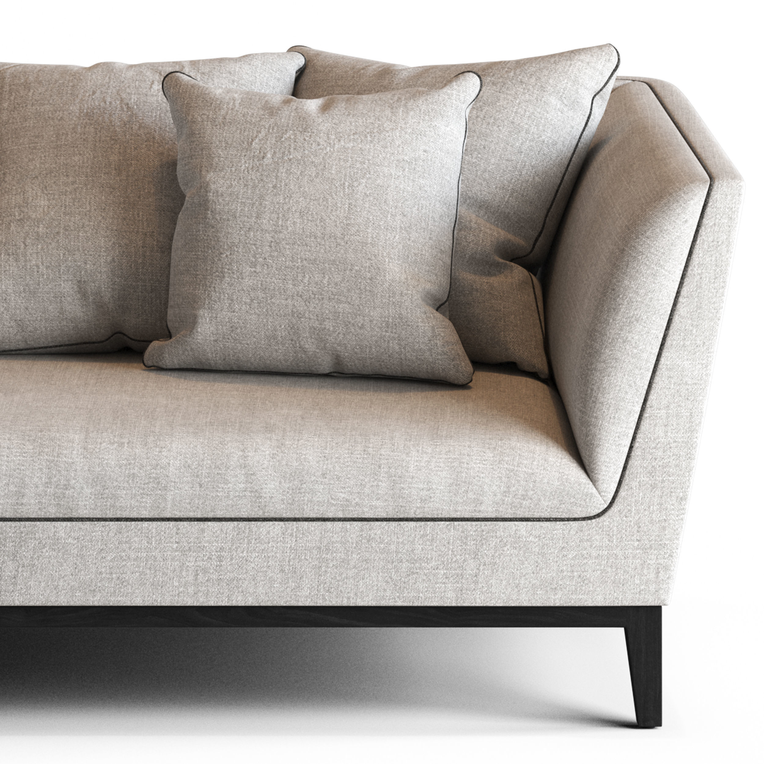 Globewest Vittoria Hampton 3 Seater Sofa 3D model_5