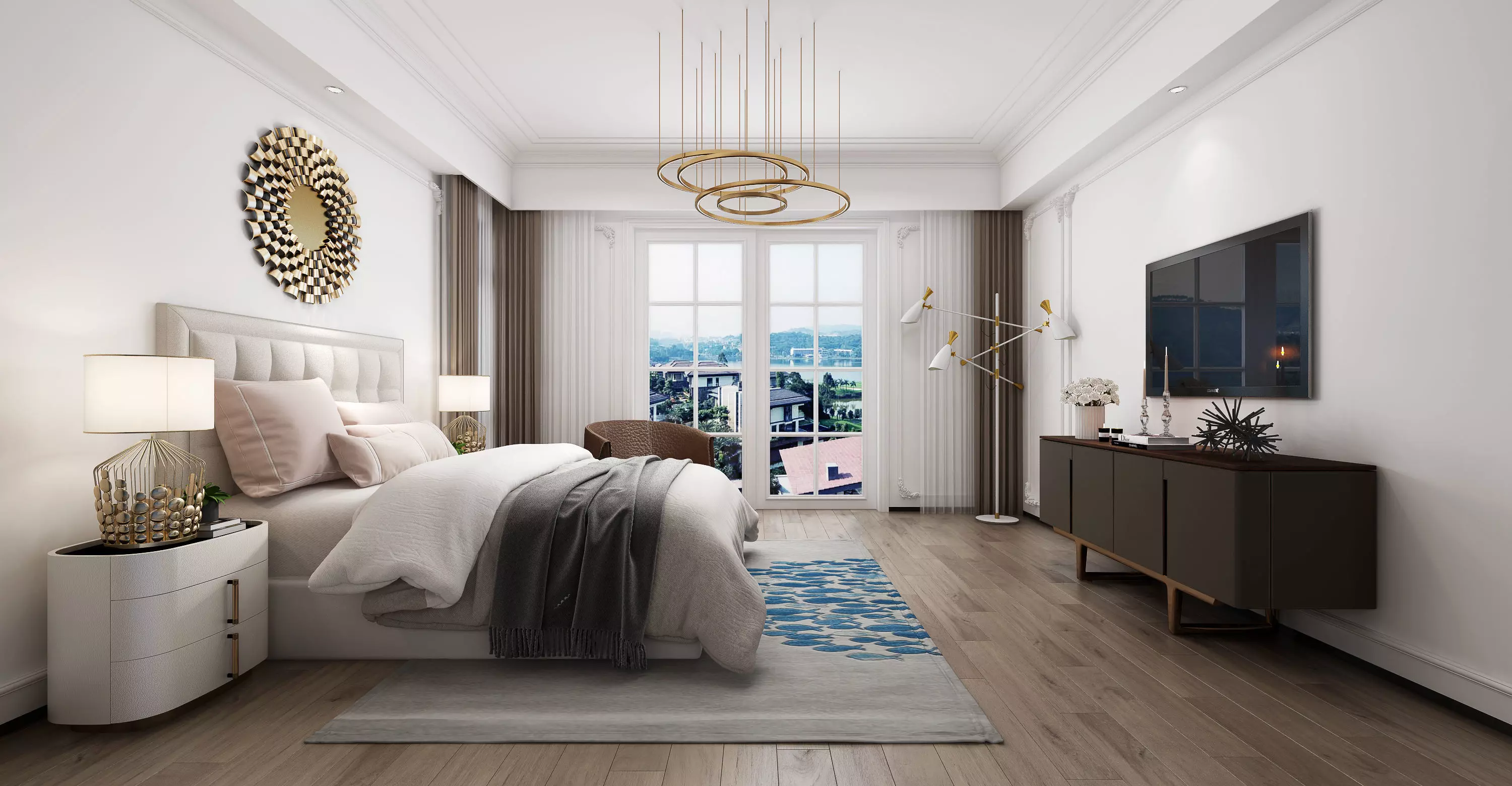 bedroom interior 3D model_0