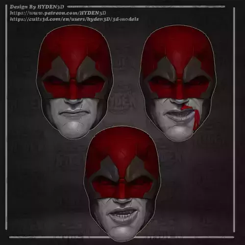 DareDevil Netflix Heads 3D print model