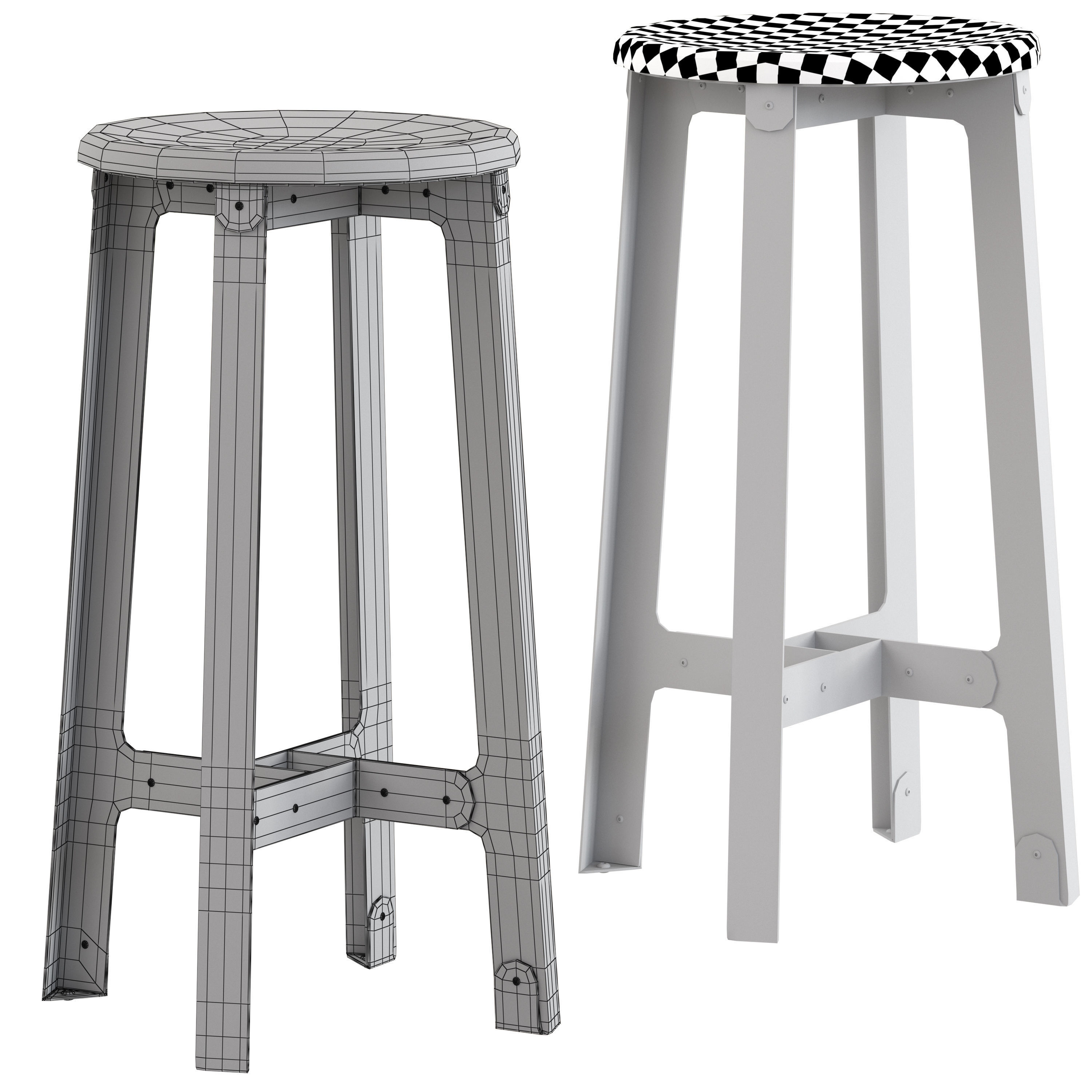 Herman Miller Construct Stool 3D model_4