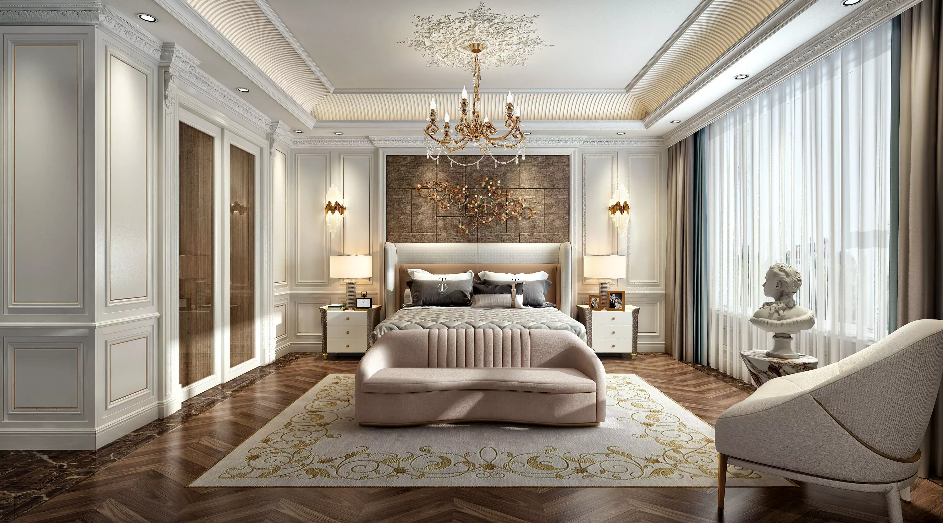 bedroom interior 3D model_0
