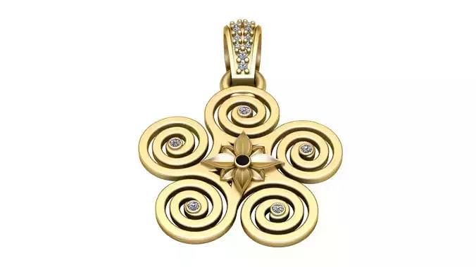 ADINKRA PENDANT 3D PRINTABLE MODEL