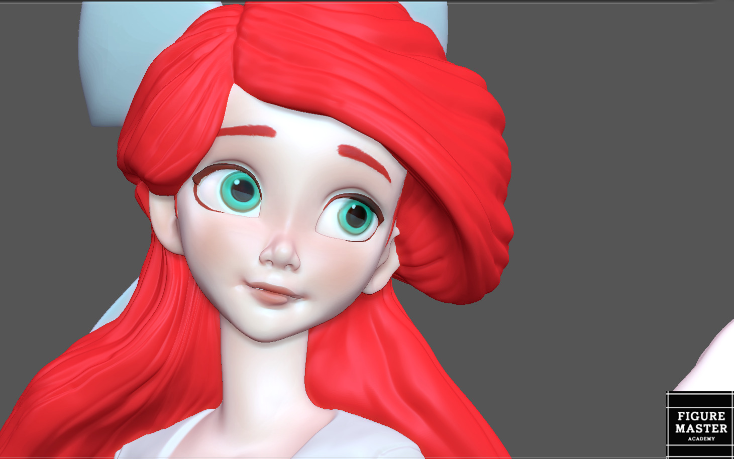 ARIEL LITTLE MERMAID WITH PRINCE ERIC DISNEY ANIMATION PRINCESS 3D print model_8