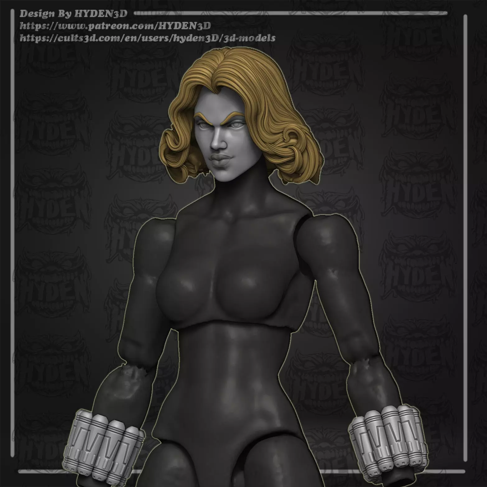 Black Widow Yelena Belova 3D print model_0