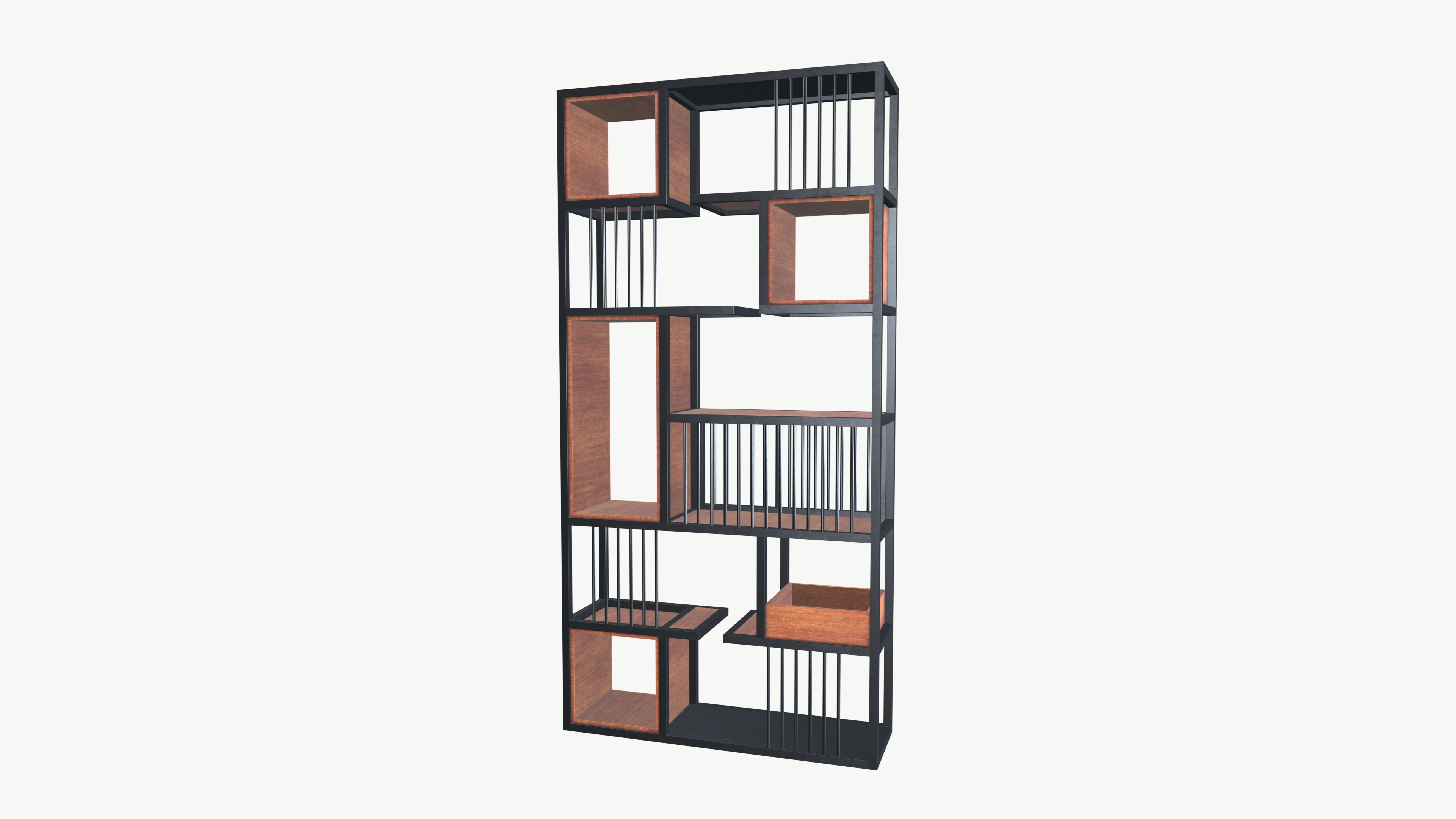 Book shelf 3D model_3