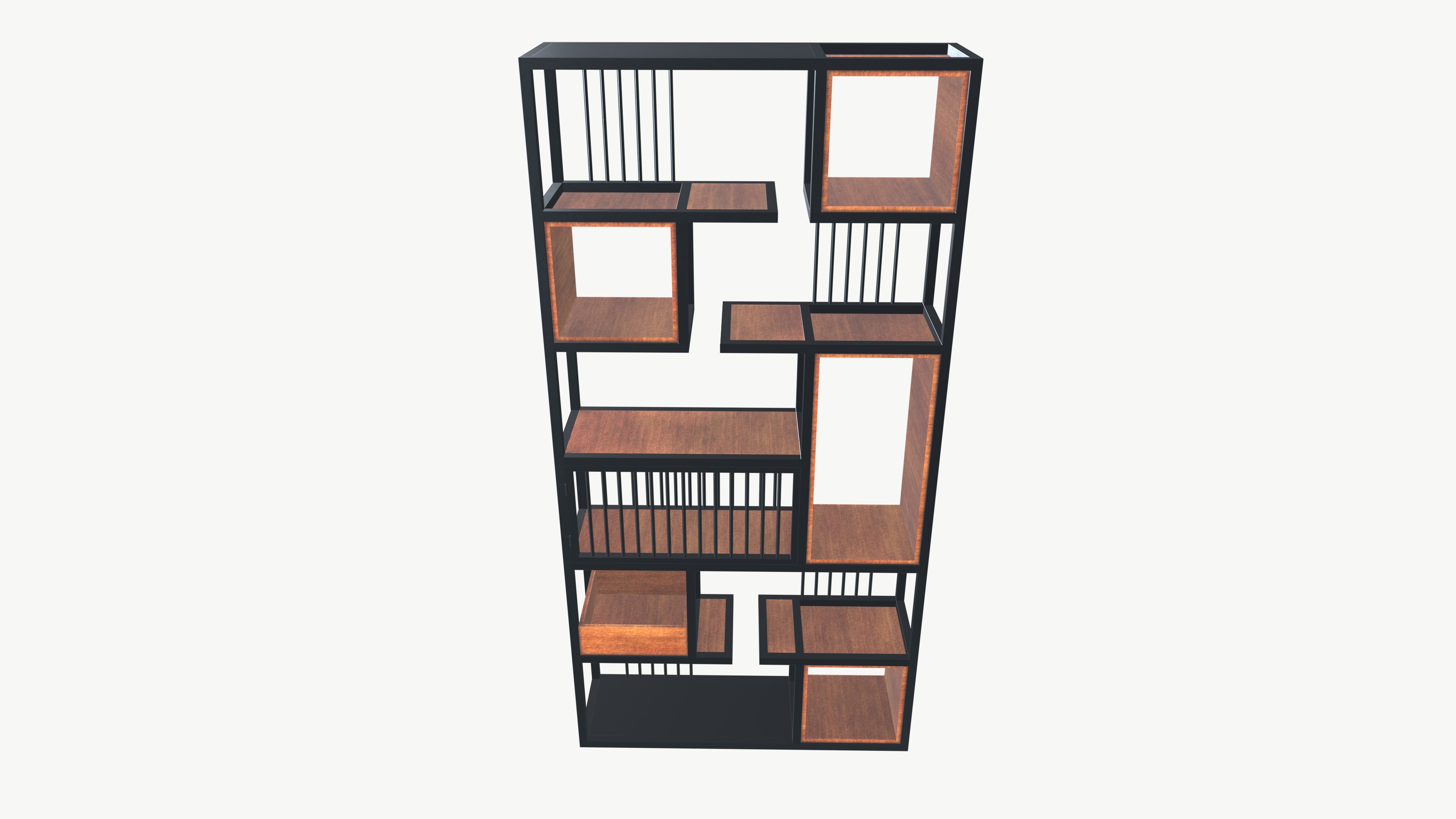 Book shelf 3D model_7