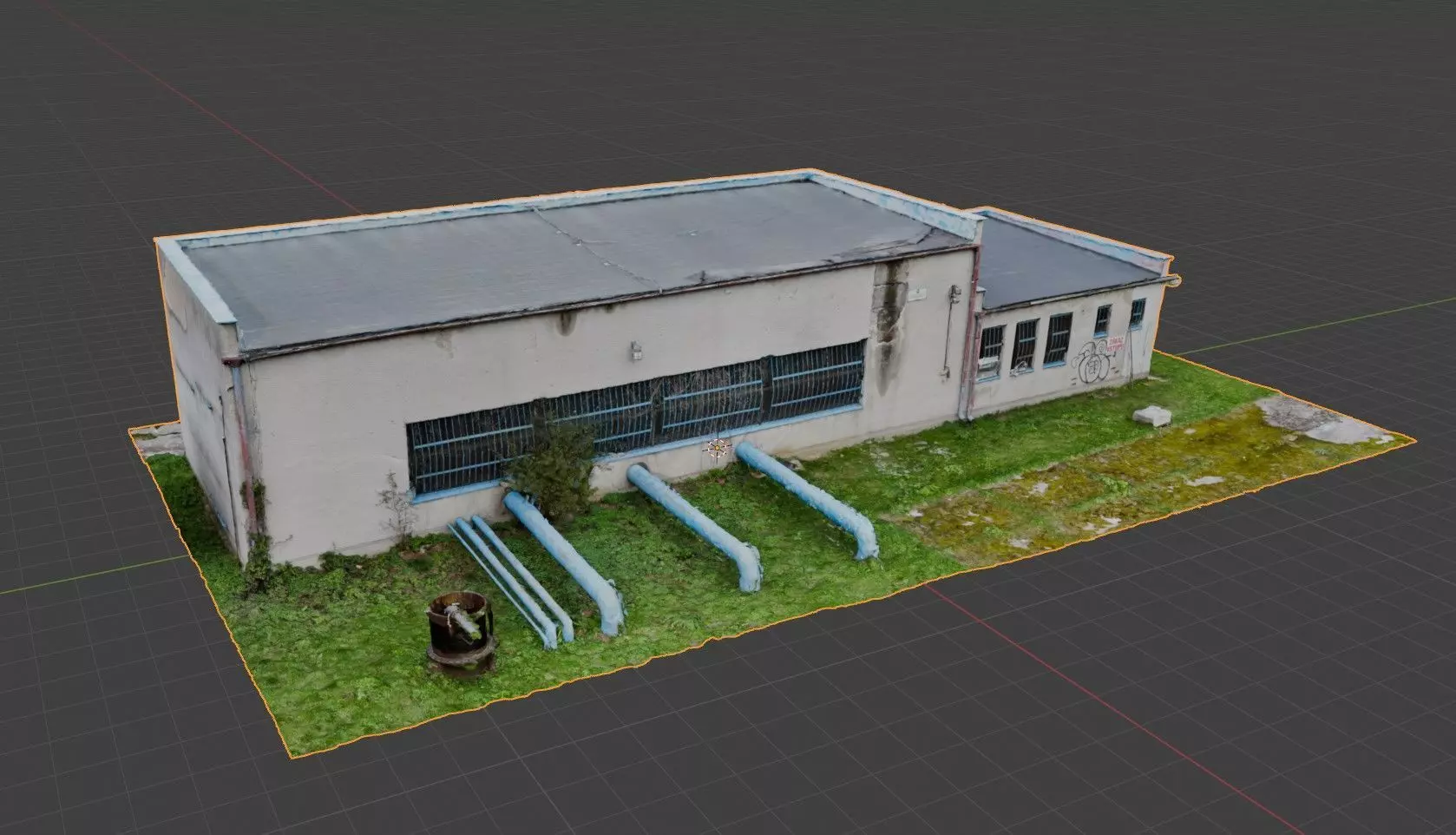 3D Building water treatment facility Free 3D model