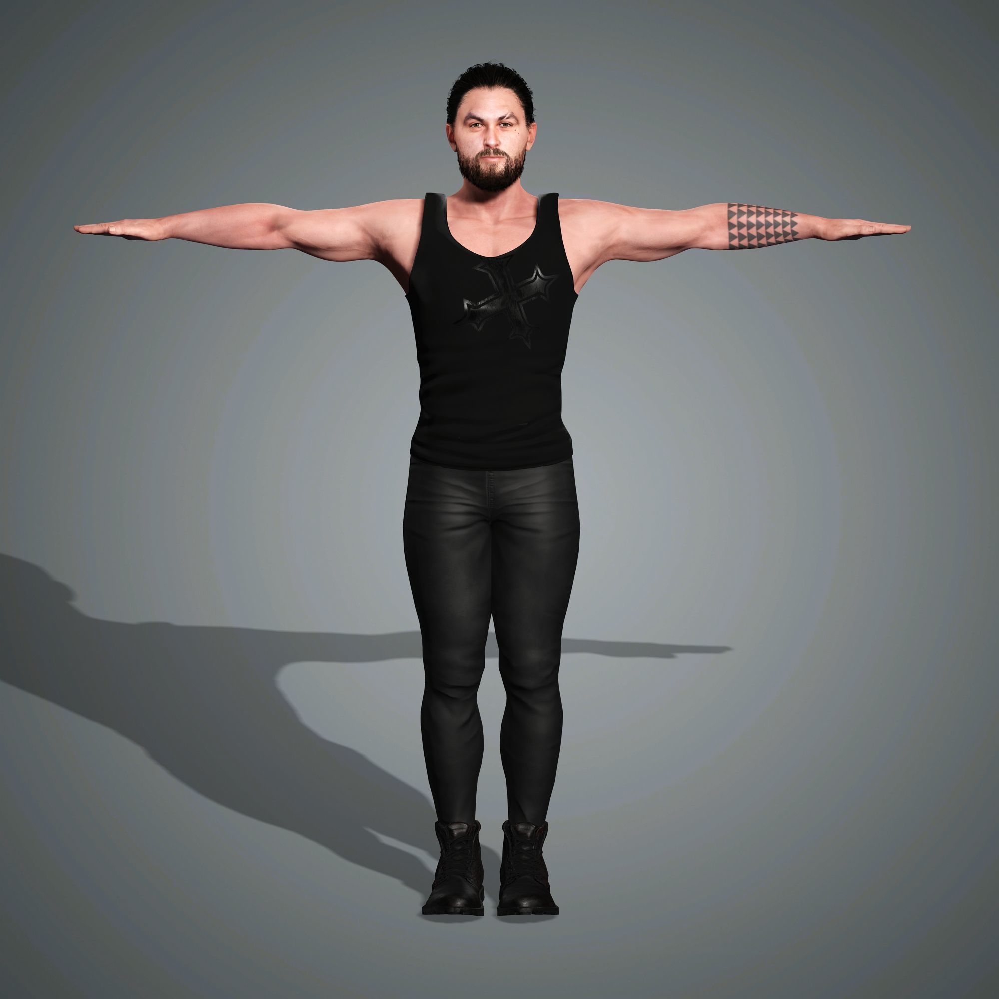 Jason Momoa Character 3D Model Low-poly 3D model_18