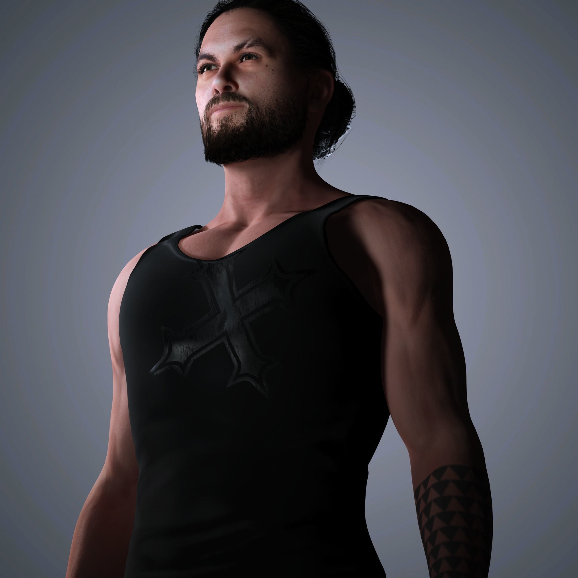 Jason Momoa Character 3D Model Low-poly 3D model_8