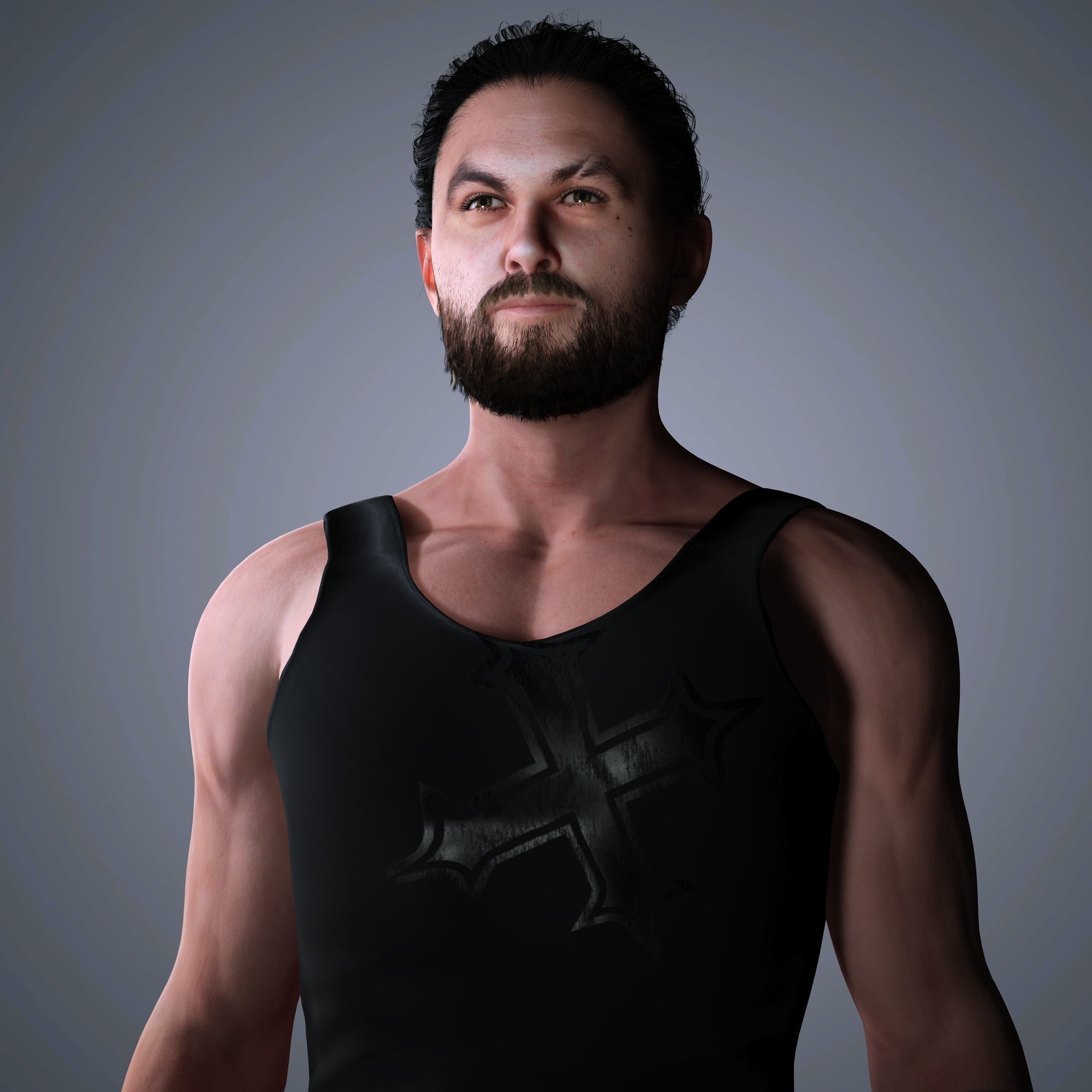 Jason Momoa Character 3D Model Low-poly 3D model_7