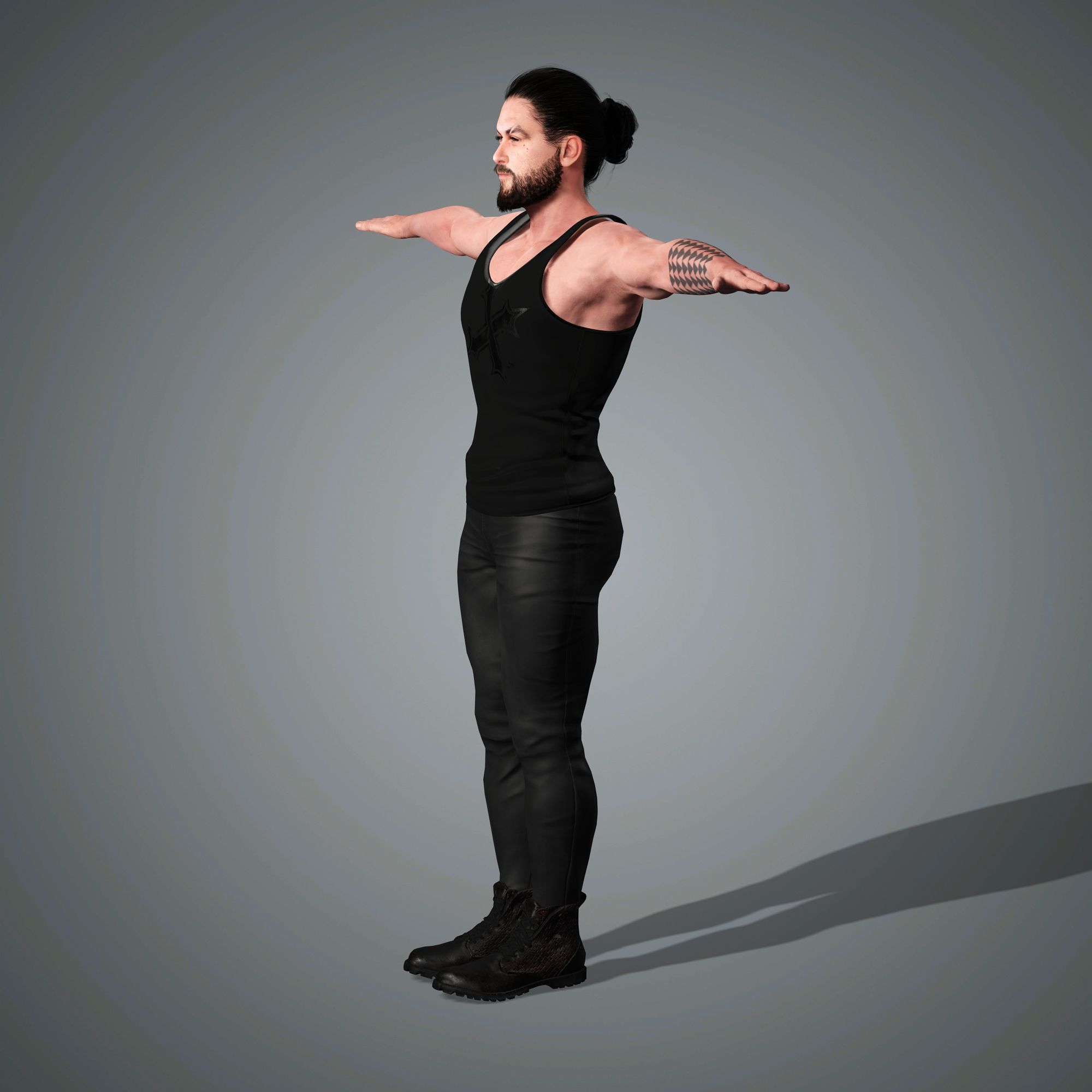 Jason Momoa Character 3D Model Low-poly 3D model_15