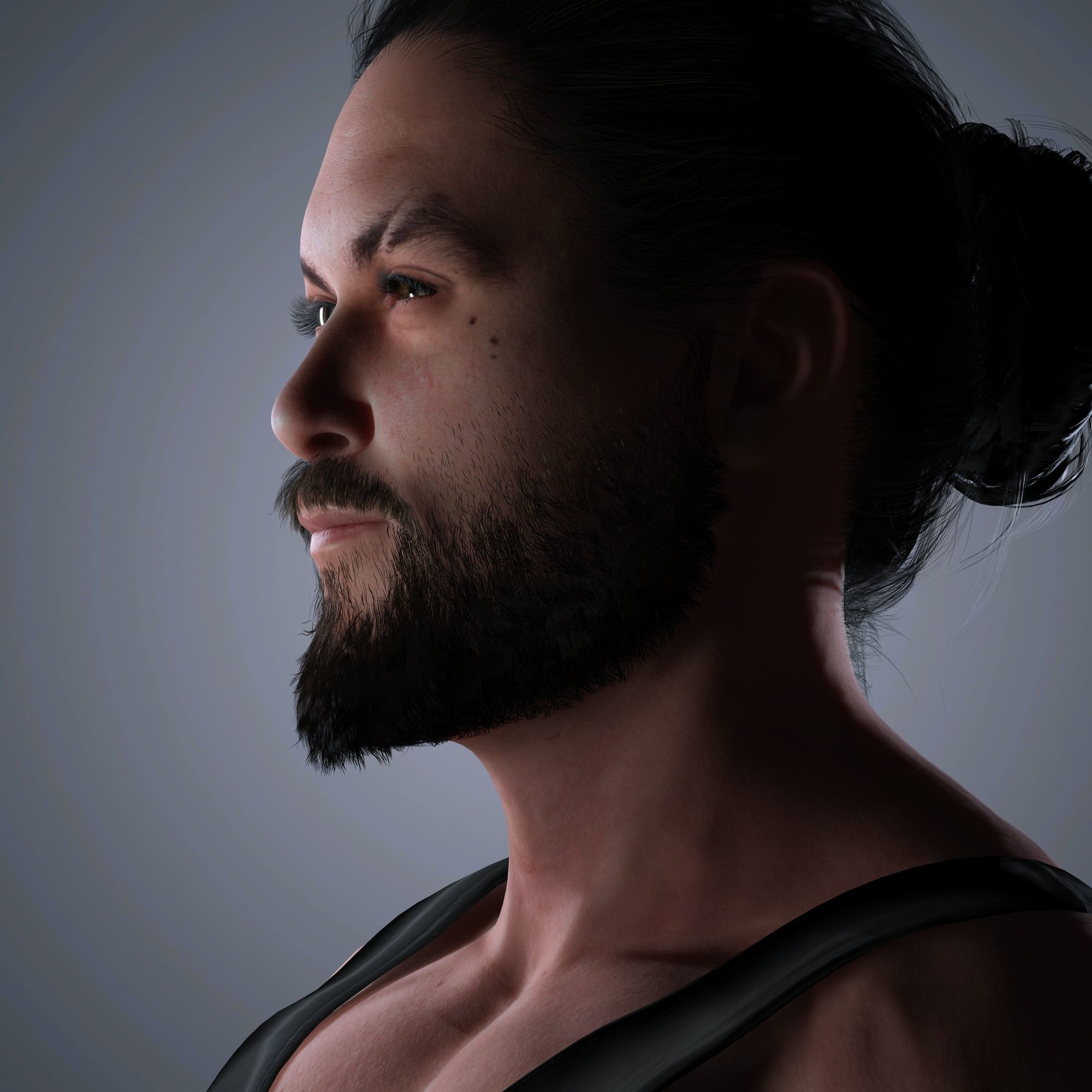 Jason Momoa Character 3D Model Low-poly 3D model_3