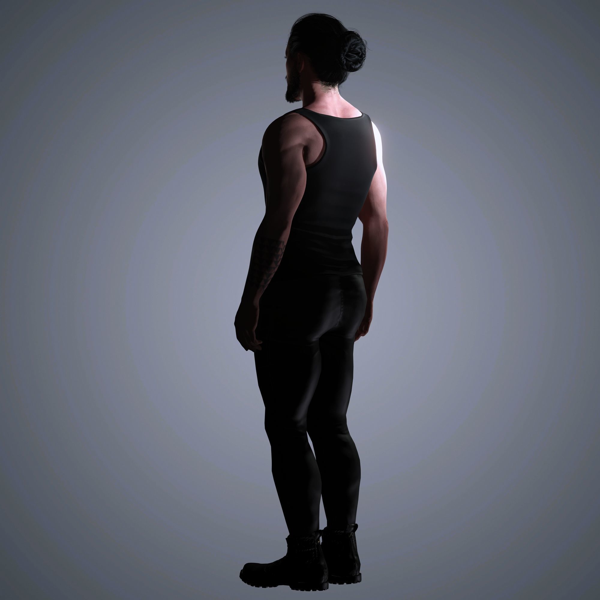 Jason Momoa Character 3D Model Low-poly 3D model_11