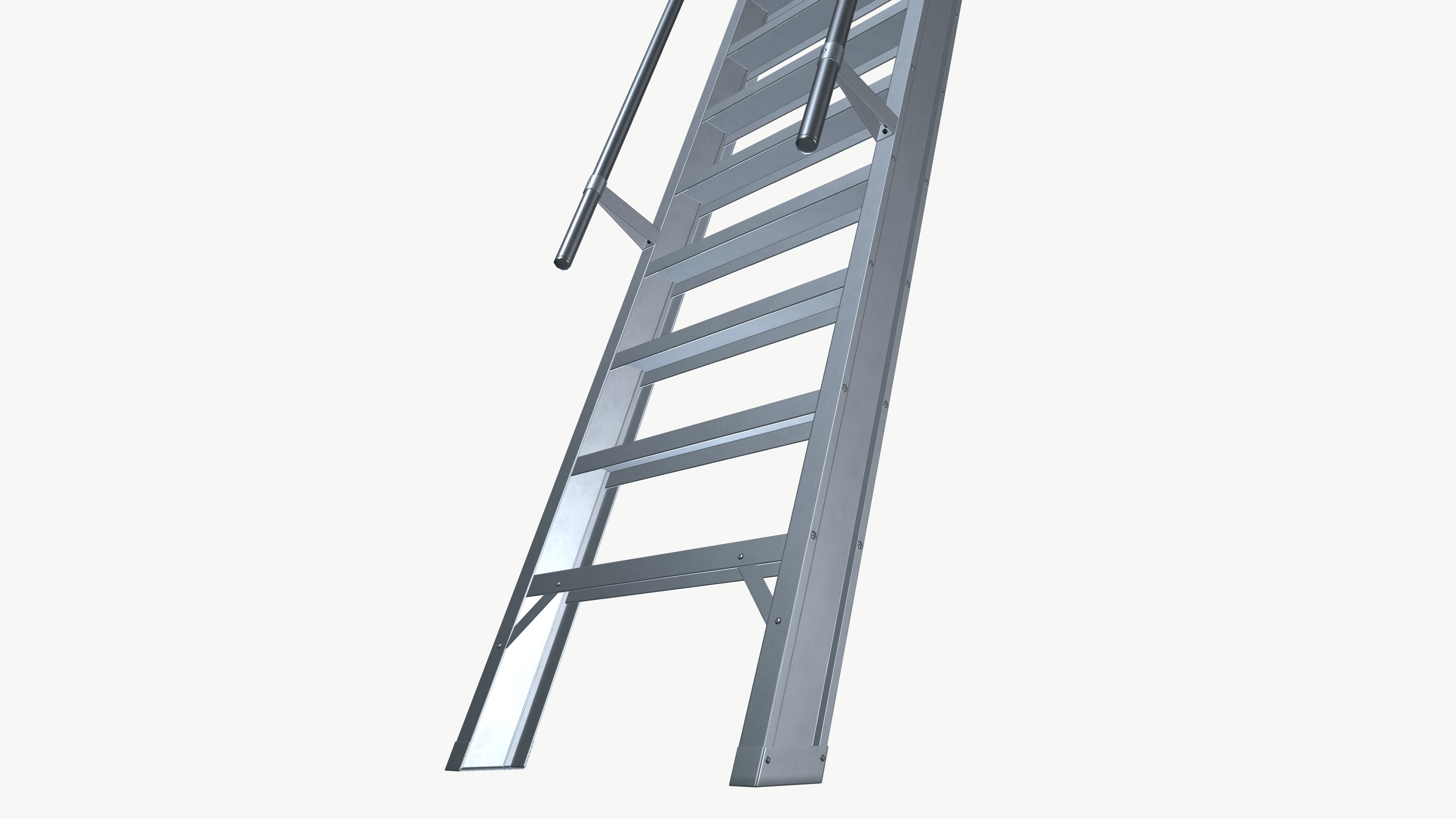Ladder Low-poly 3D model_5