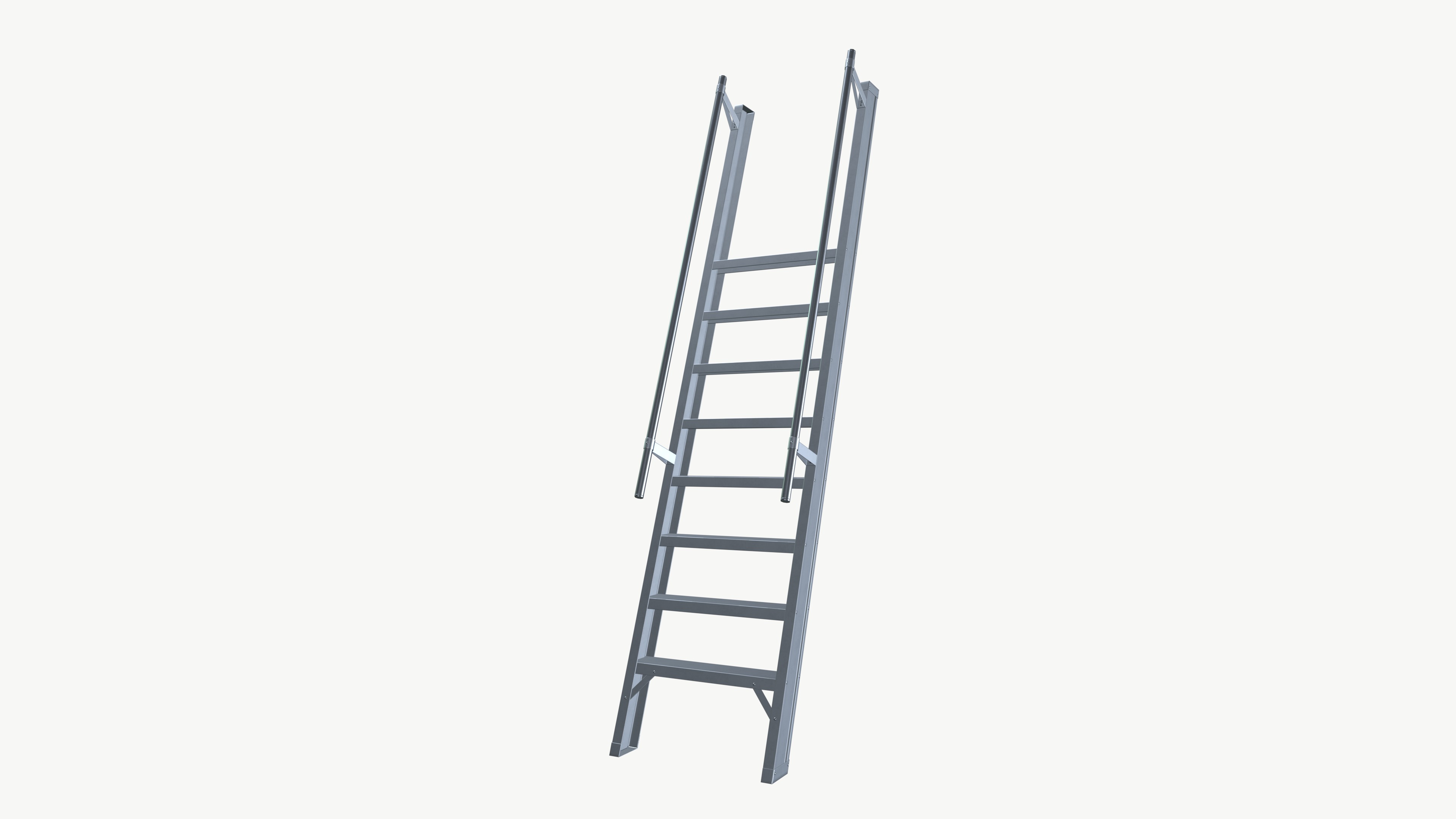 Ladder Low-poly 3D model_2