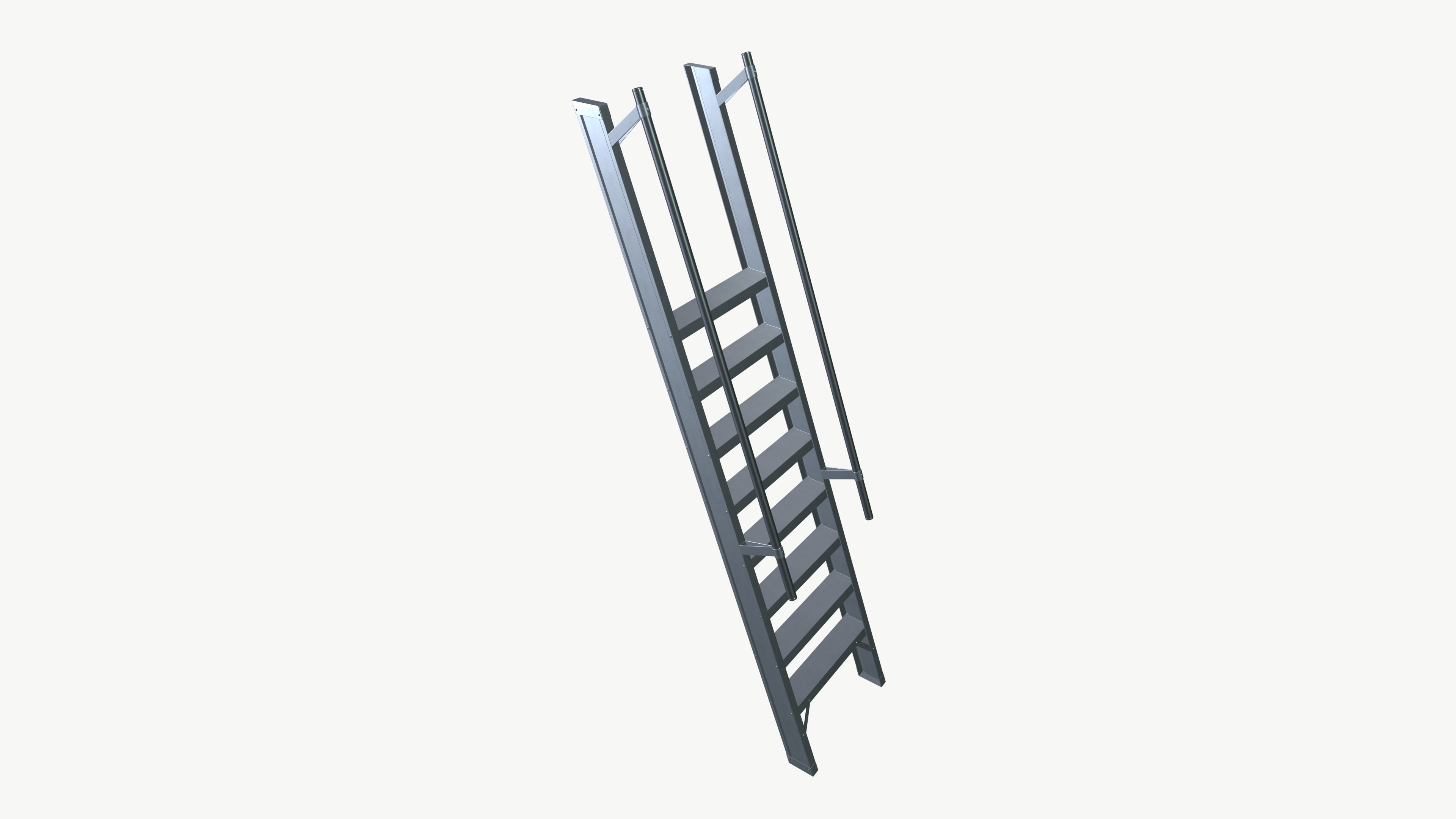 Ladder Low-poly 3D model_6