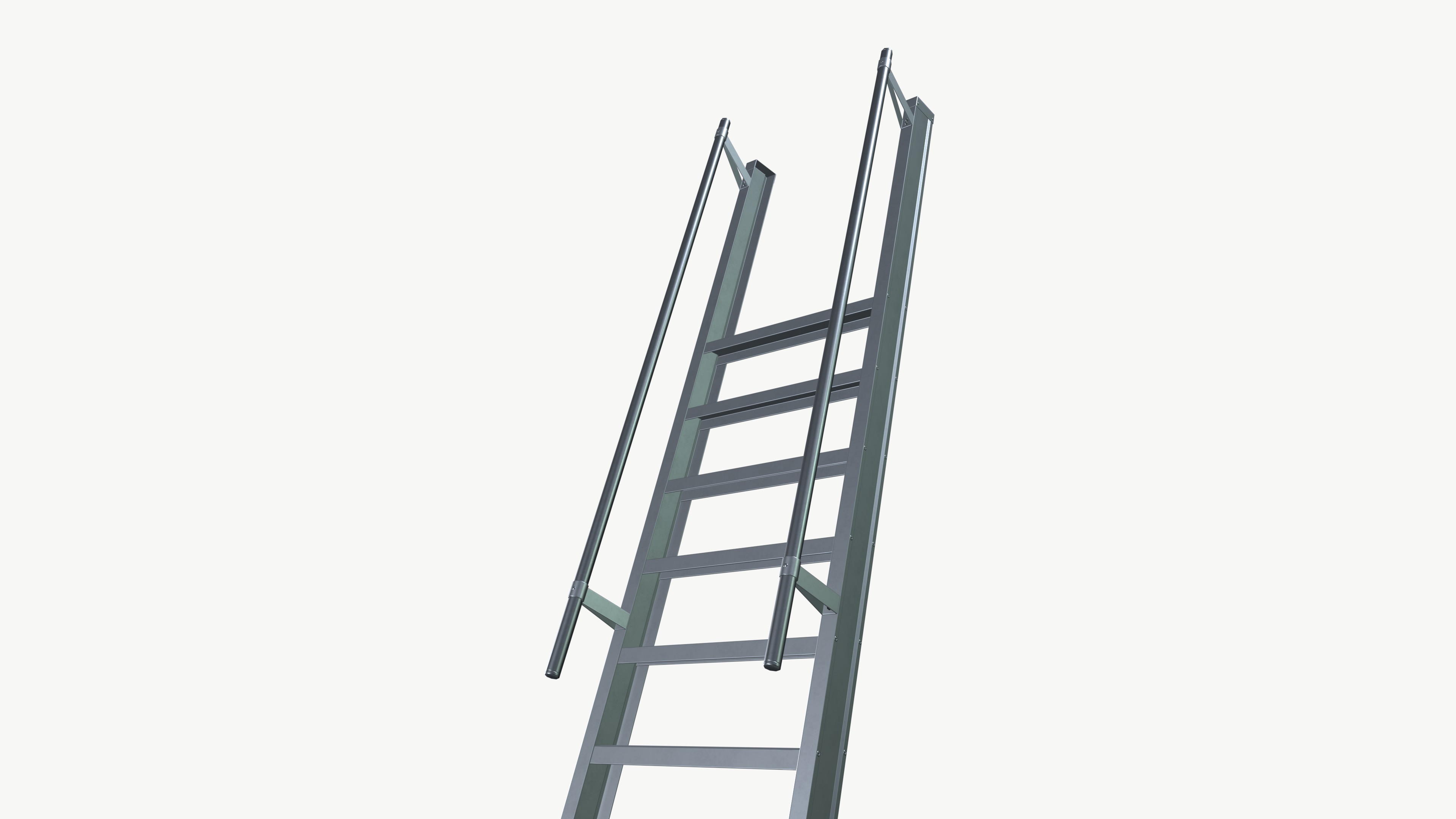 Ladder Low-poly 3D model_4